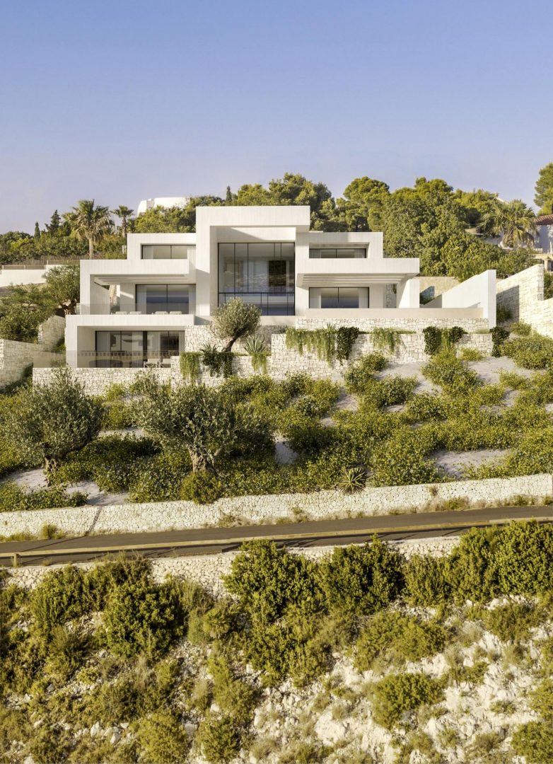 Exterior view in villa for sale in Jávea