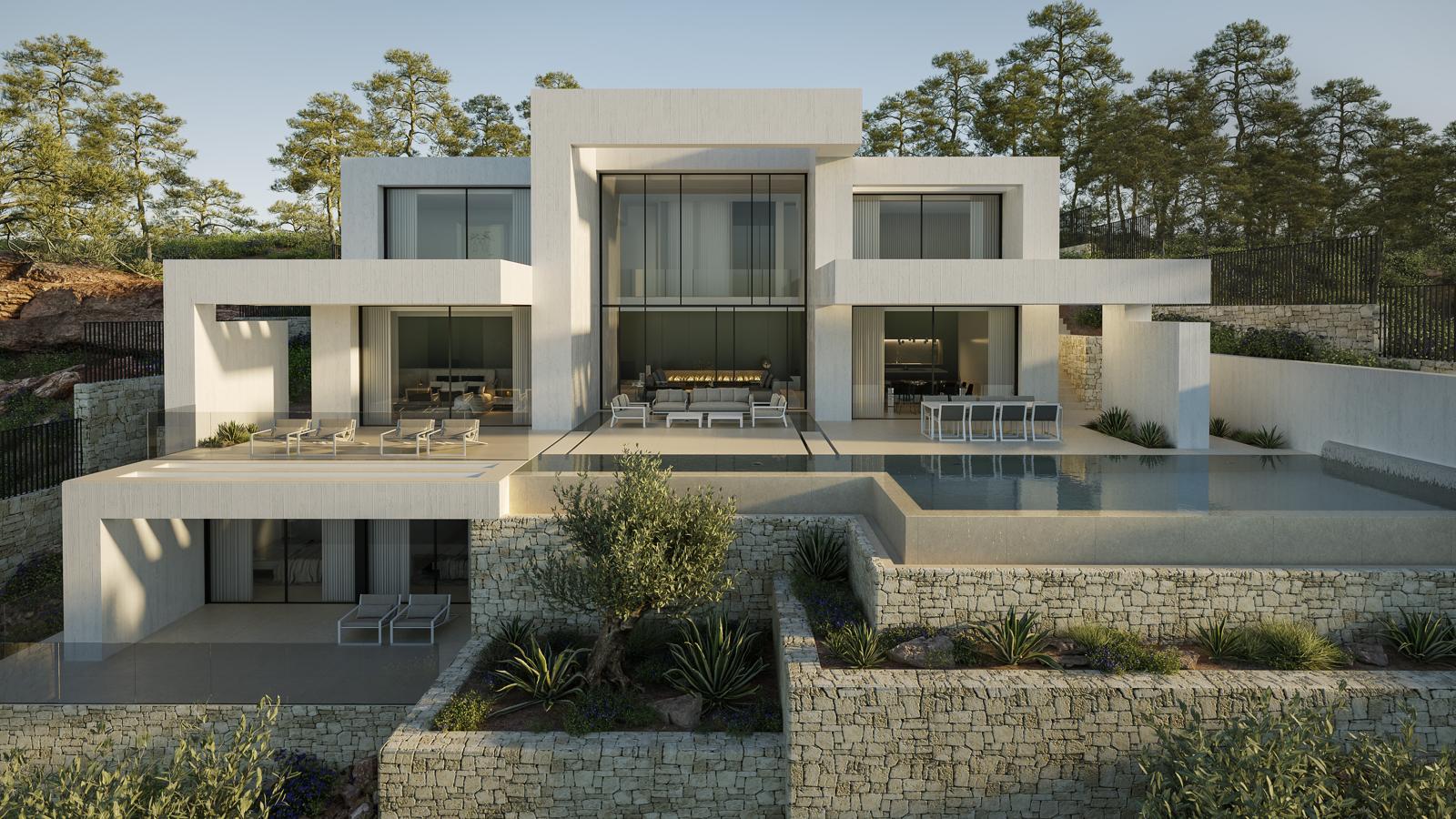 Master bedroom in villa for sale in Jávea