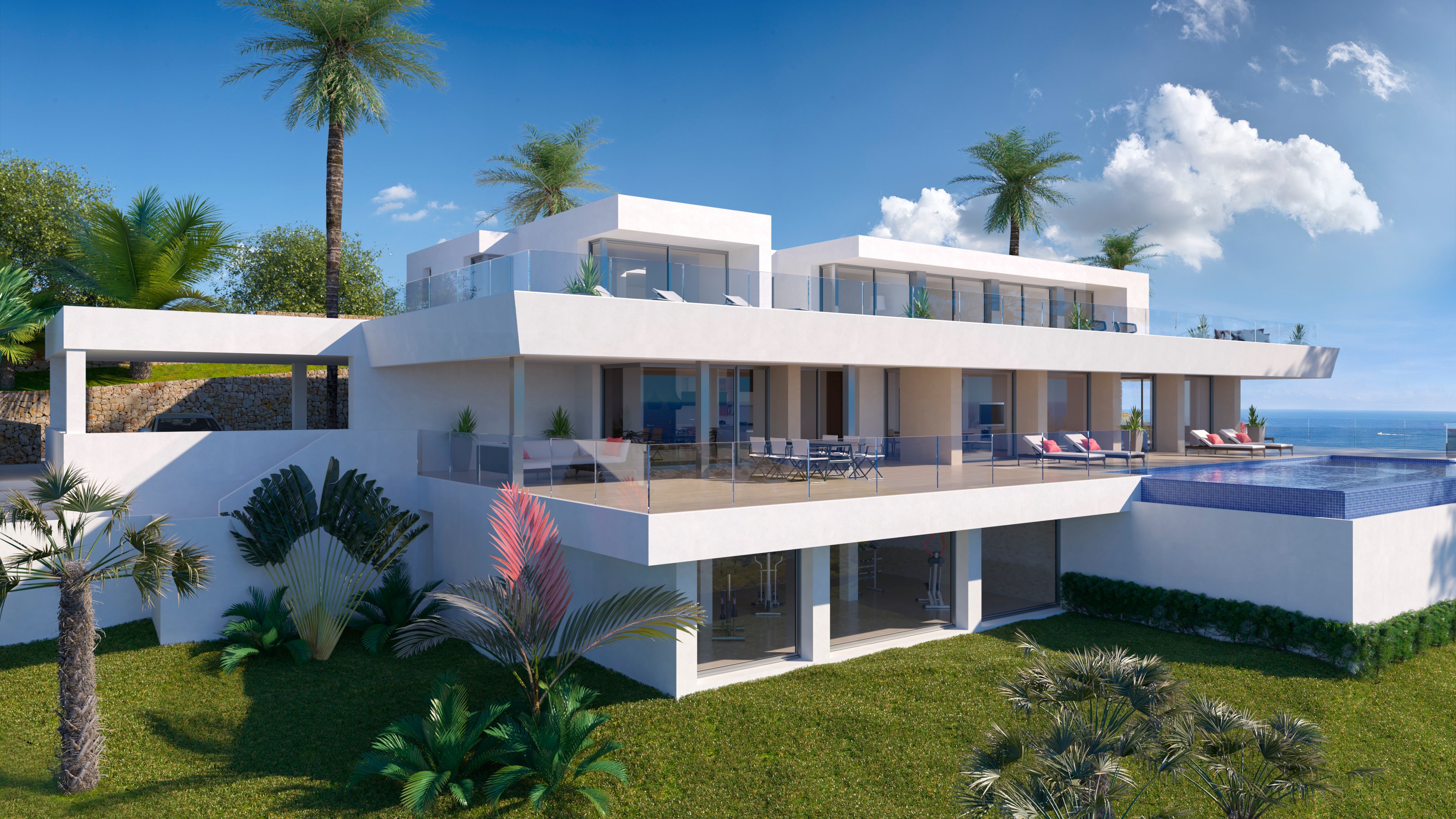 Living room in villa for sale in Cumbre del Sol