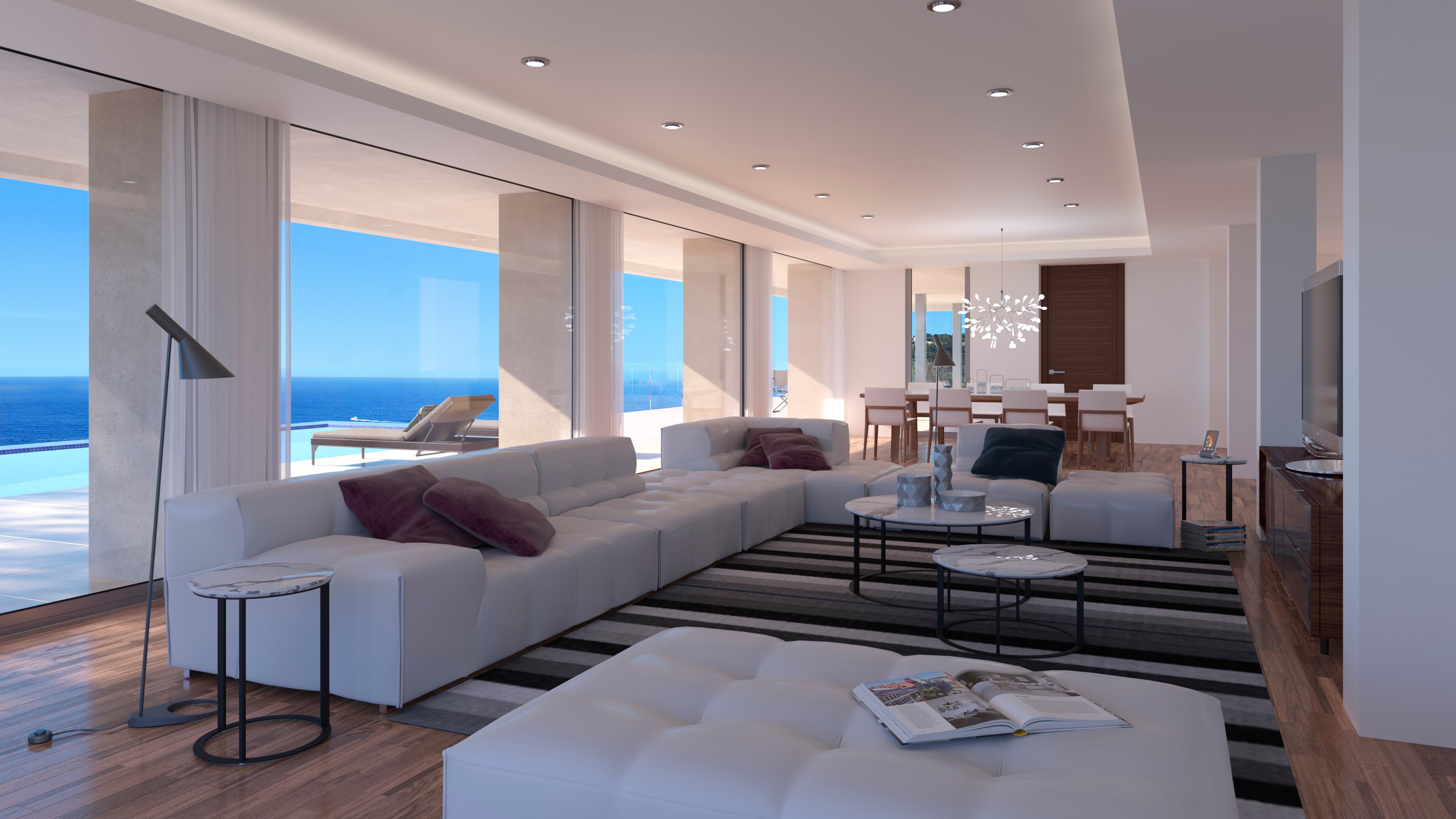 Terrace in villa for sale in Cumbre del Sol