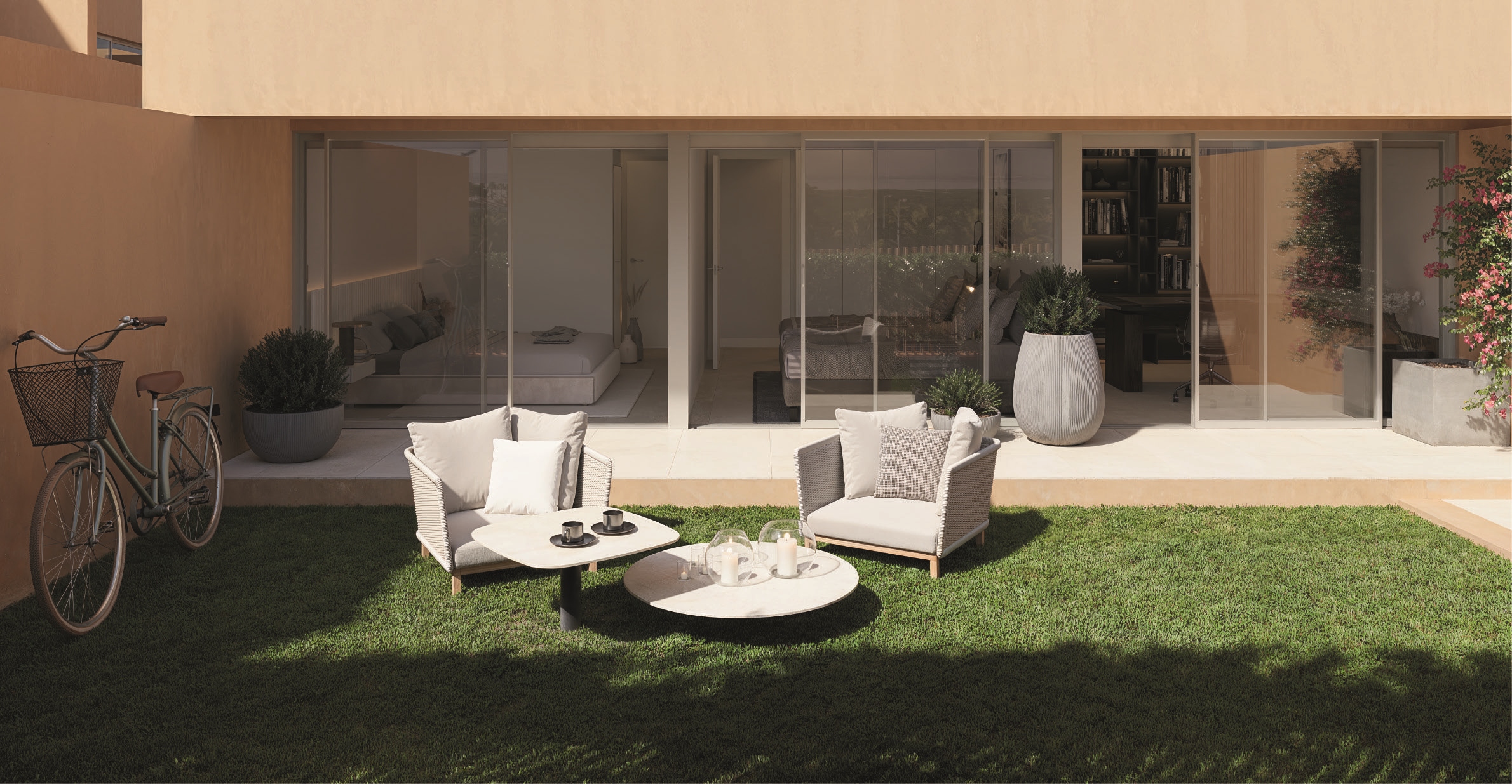 Pool area in high_bungalow for sale in Torrevieja