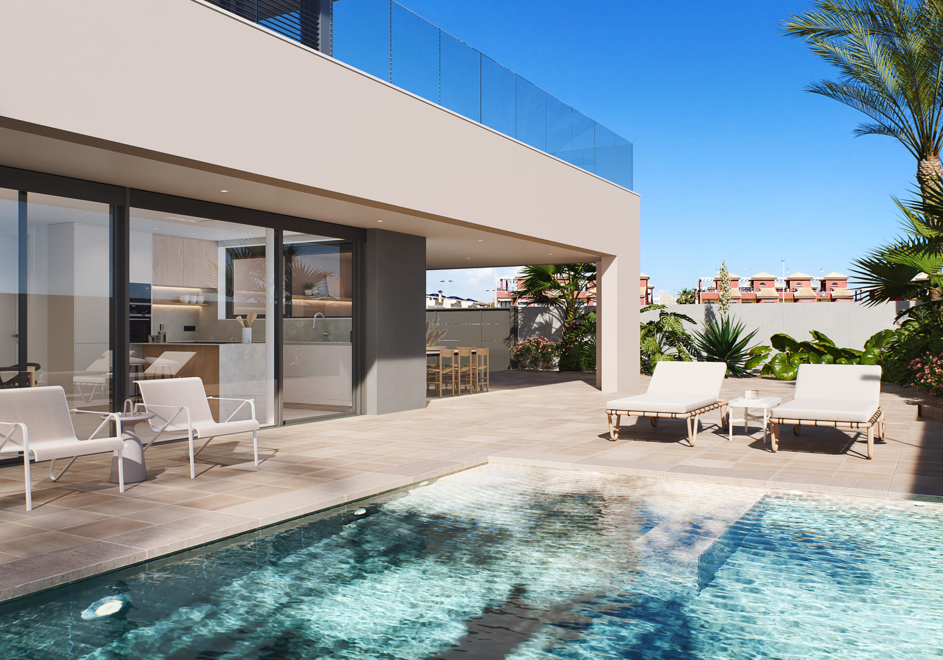 Kitchen in villa for sale in Orihuela Costa