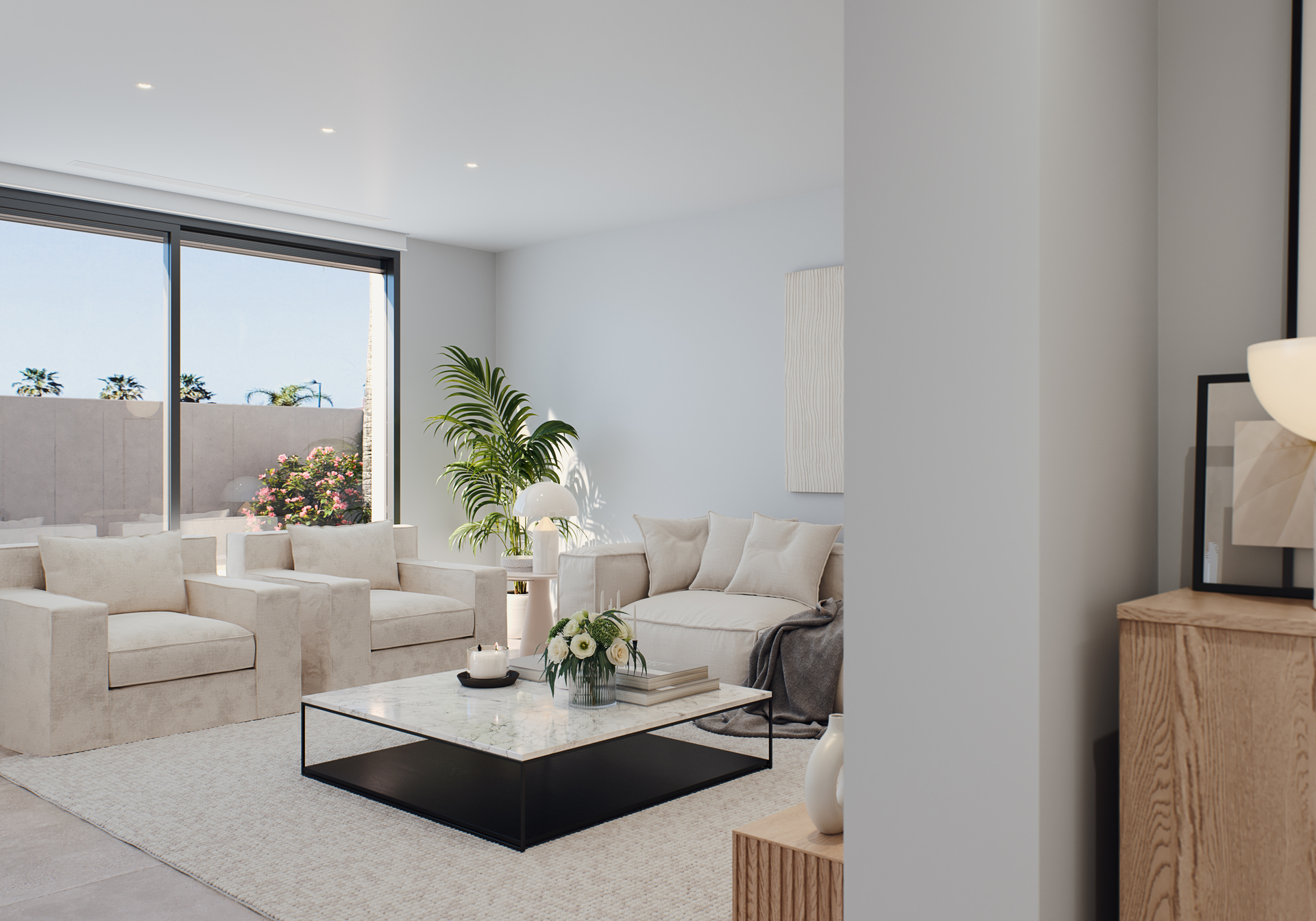 Master bedroom in villa for sale in Orihuela Costa