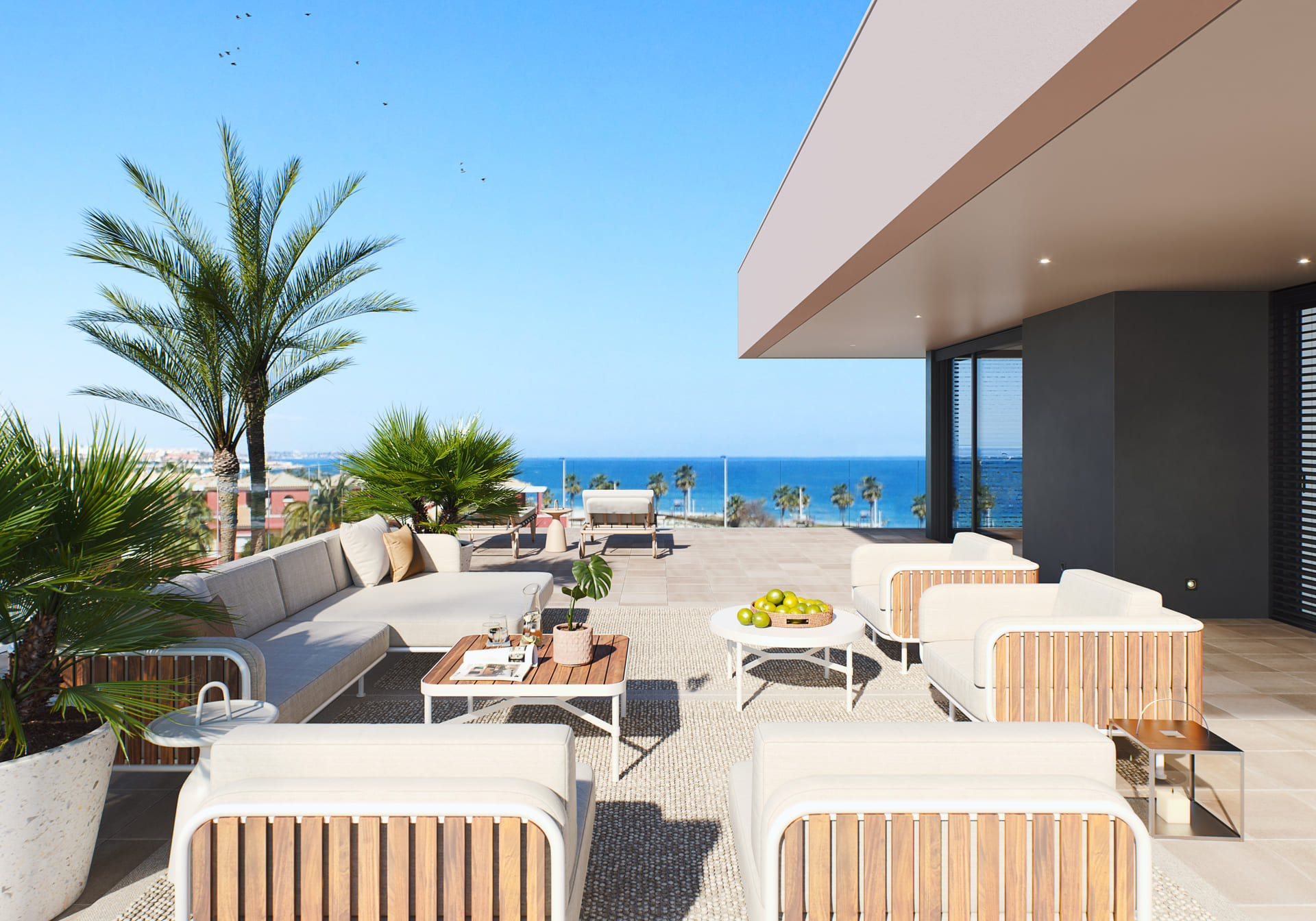 Master bedroom in villa for sale in Orihuela Costa