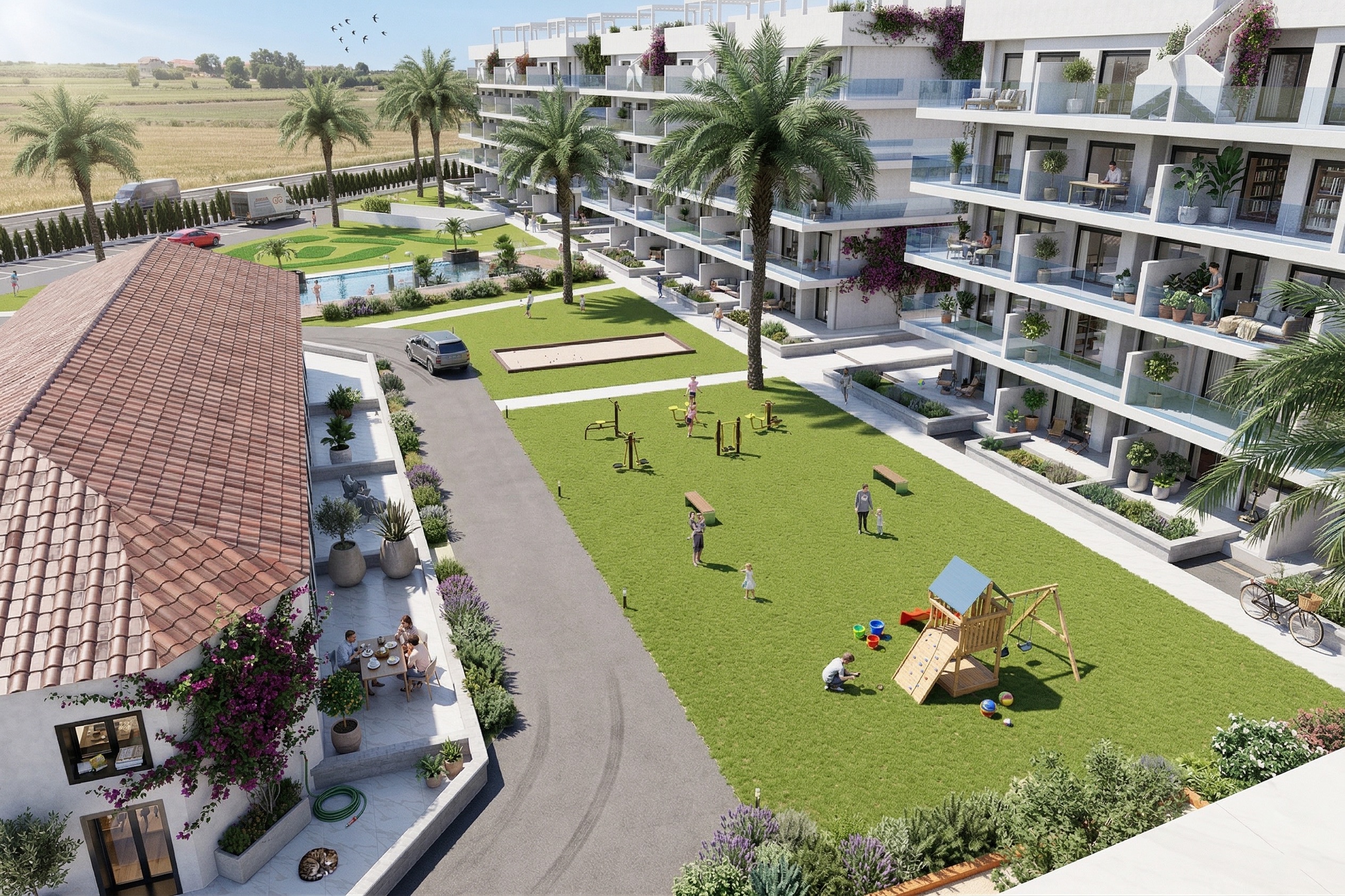 Dining area in apartment for sale in Guardamar del Segura