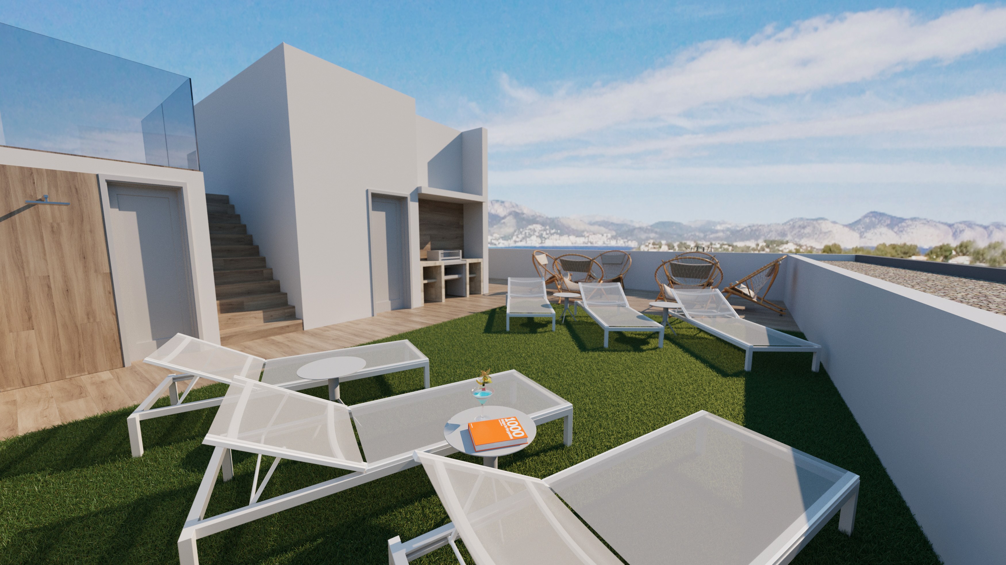Terrace in penthouse for sale in Torrevieja