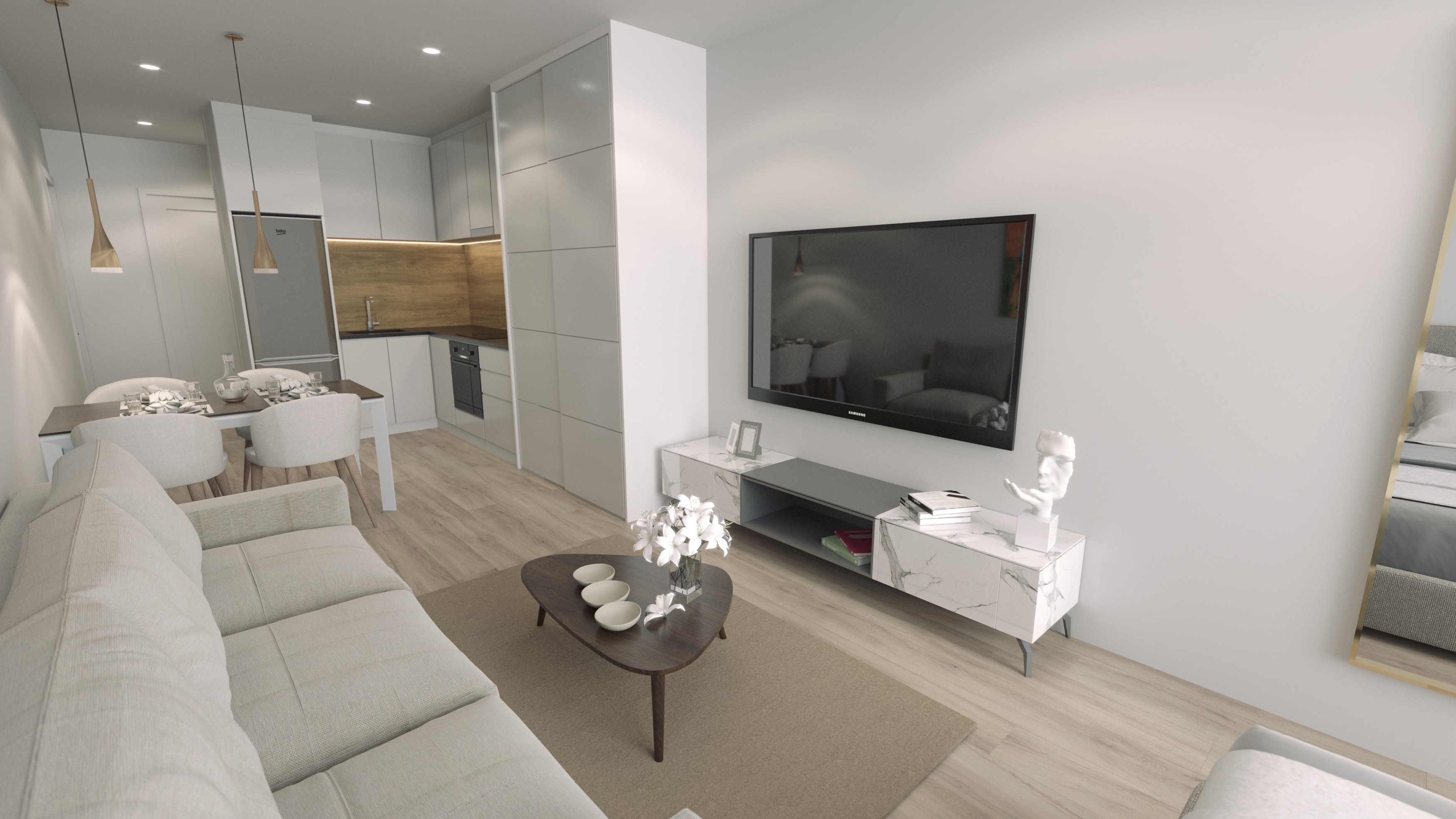 Master bedroom in penthouse for sale in Torrevieja