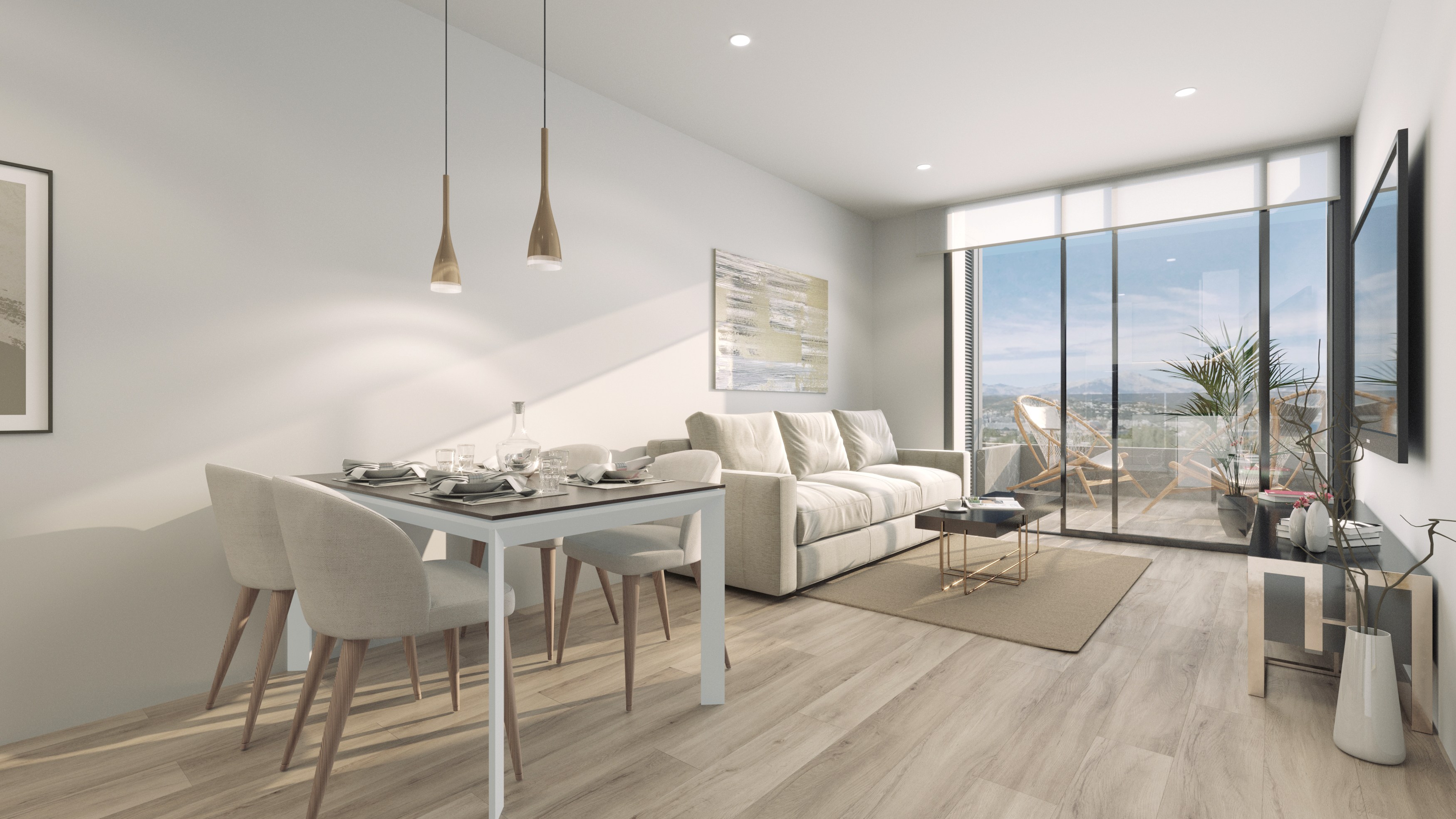 Terrace in penthouse for sale in Torrevieja