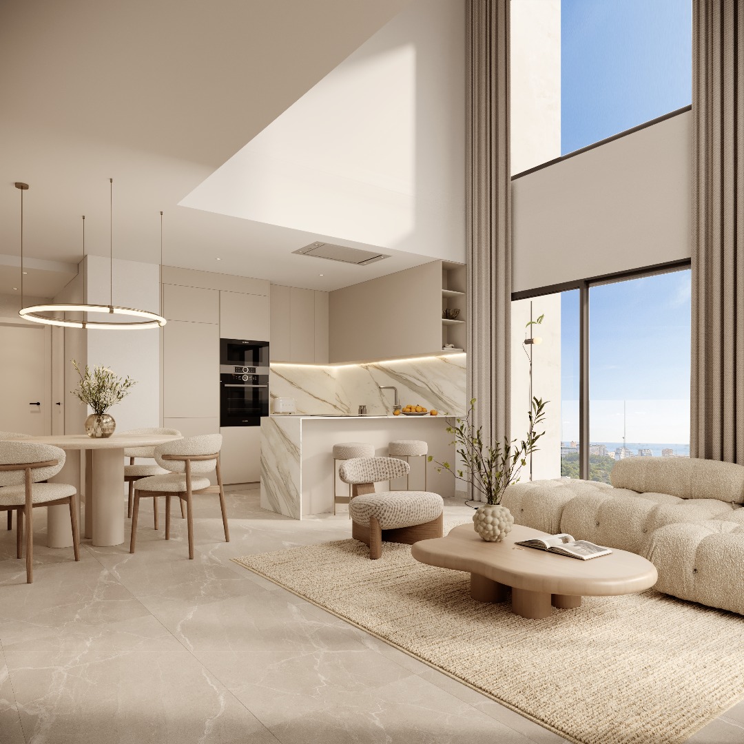 Pool area in apartment for sale in Calpe
