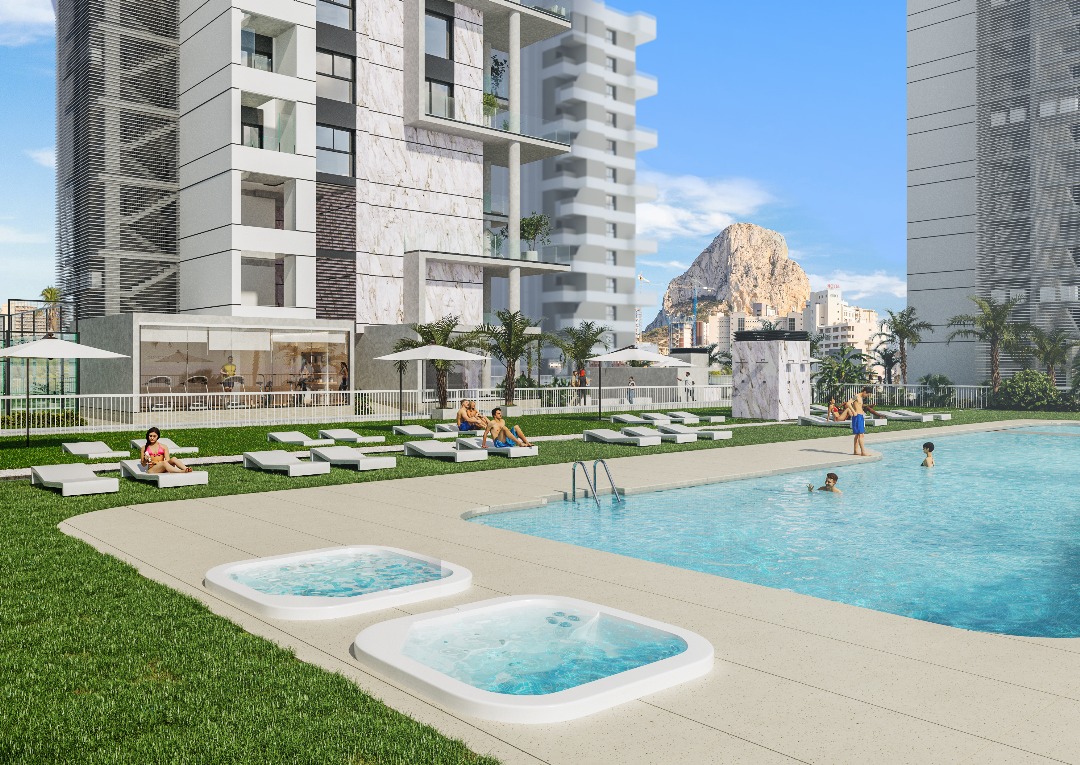 Terrace in penthouse for sale in Calpe