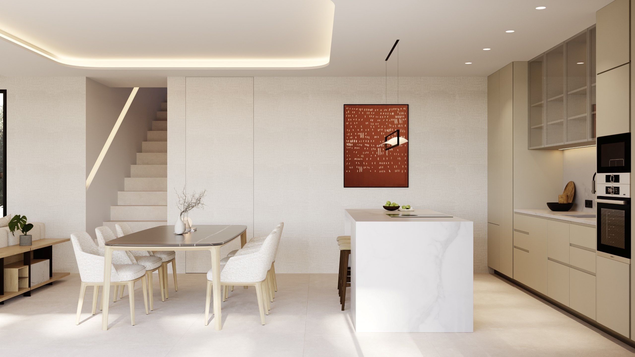 Living room in villa for sale in Finestrat