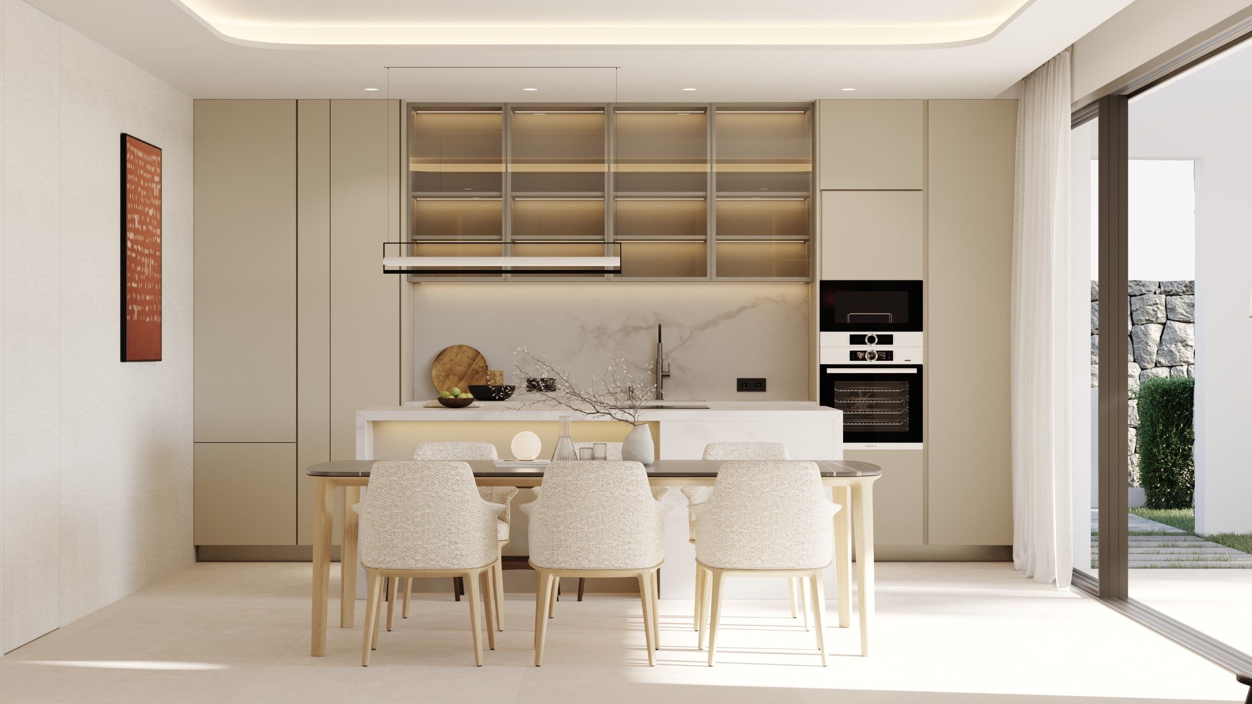 Kitchen in villa for sale in Finestrat