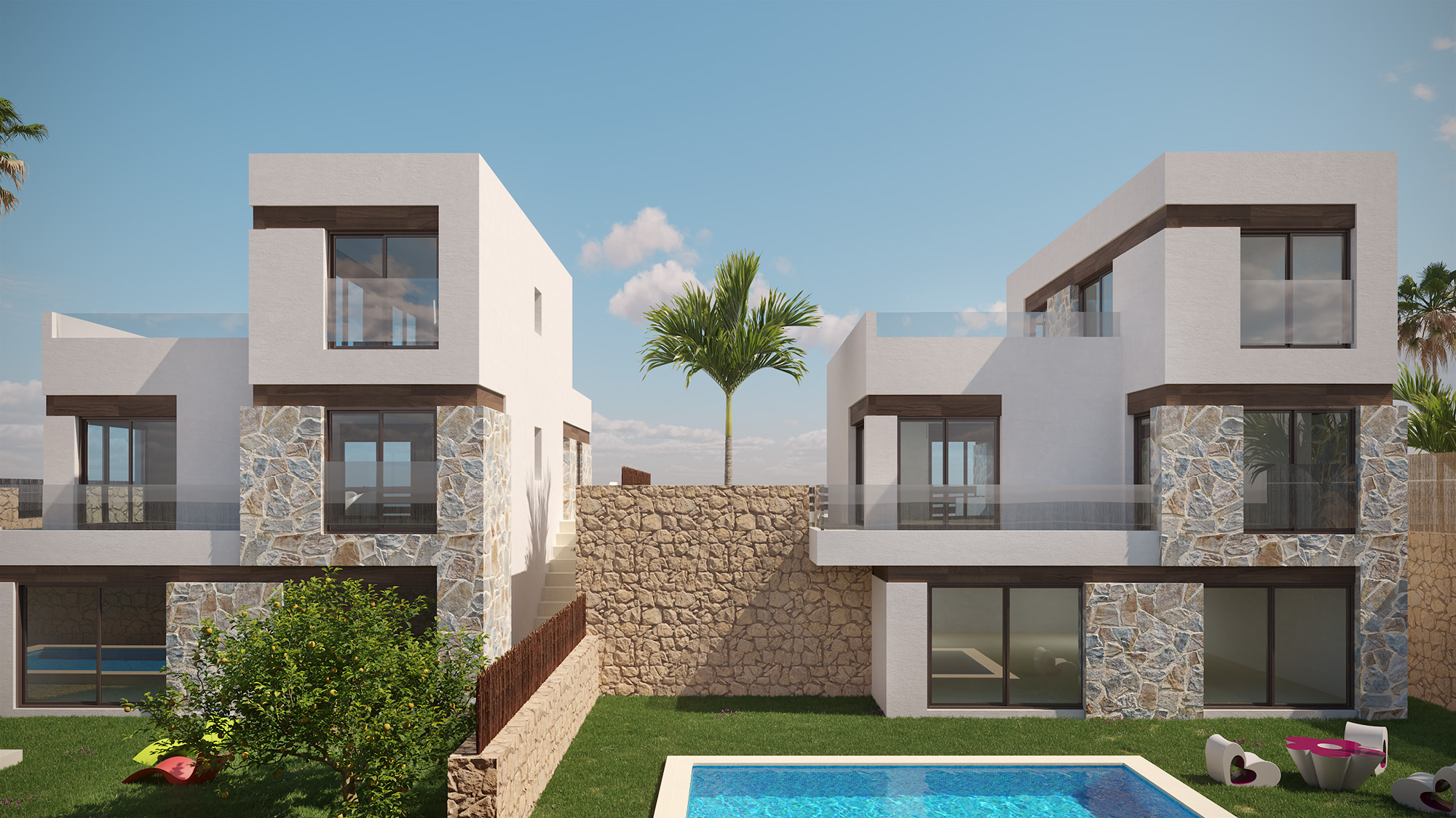 Terrace in villa for sale in Finestrat