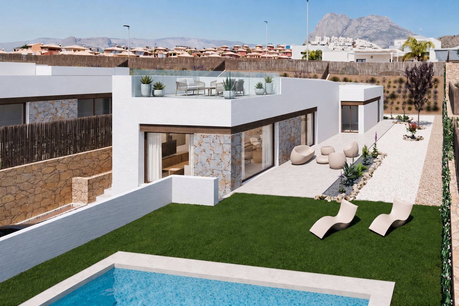 Bedroom in villa for sale in Finestrat