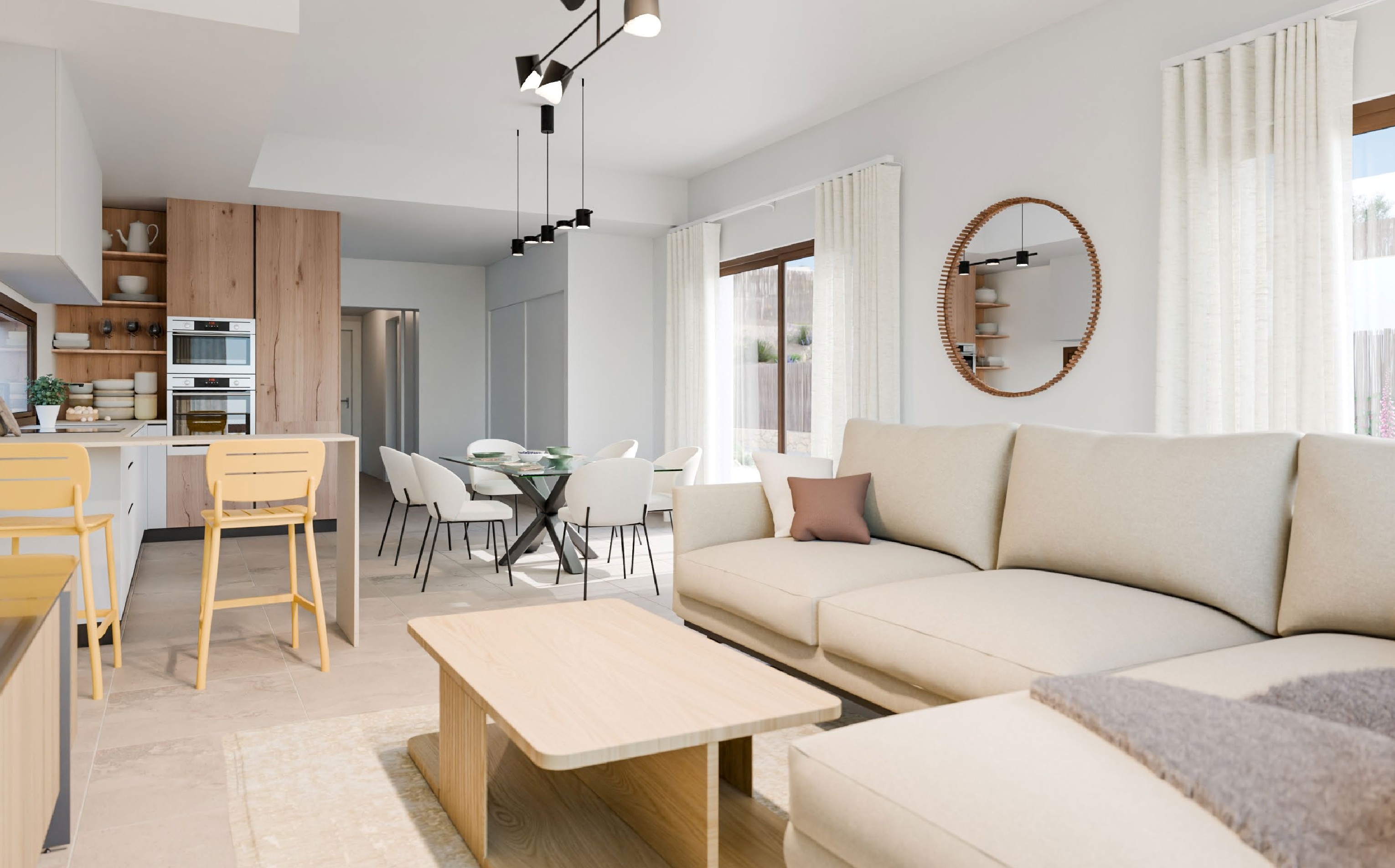 Living room in villa for sale in Finestrat