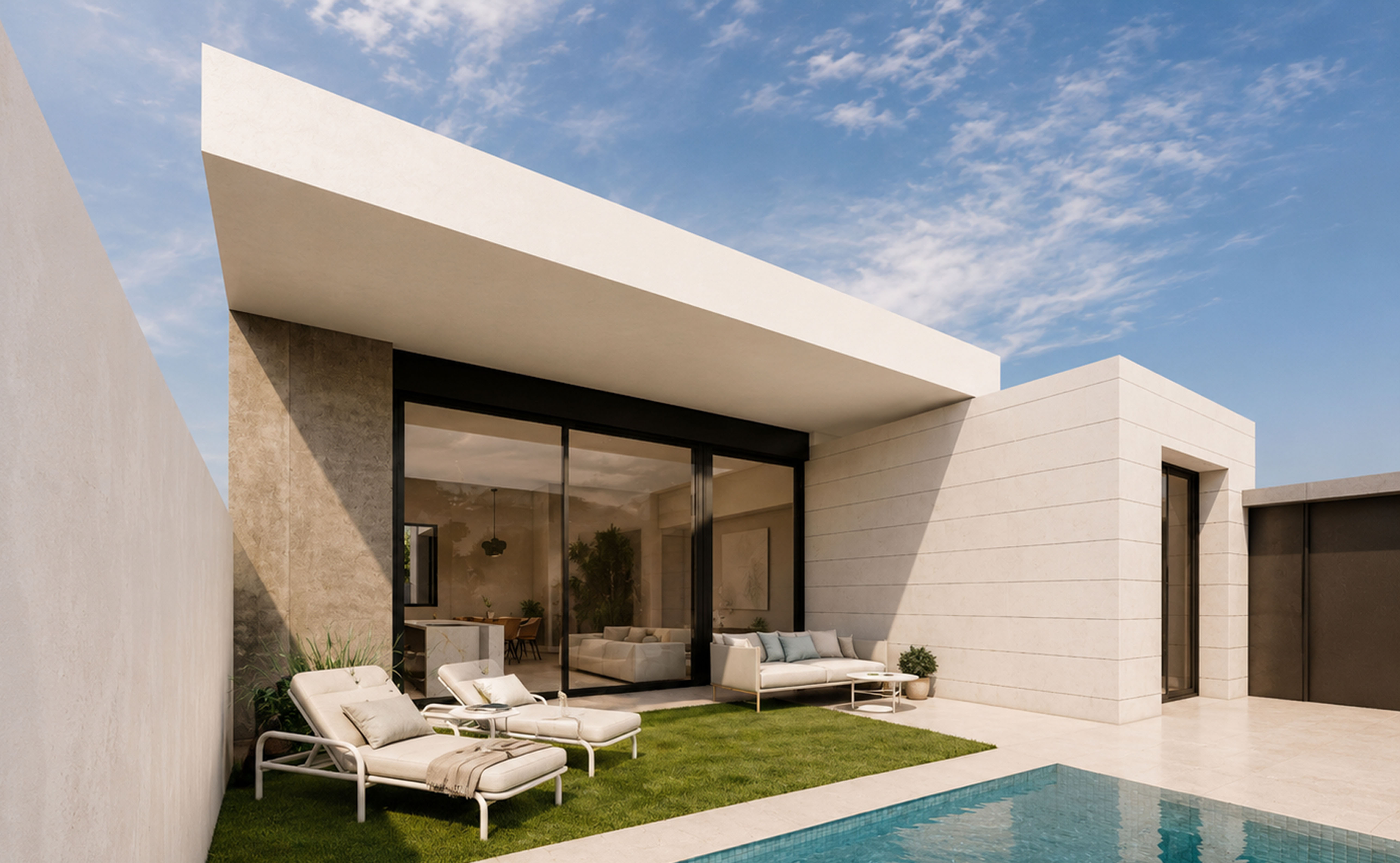 Living room in villa for sale in Pilar de la Horadada