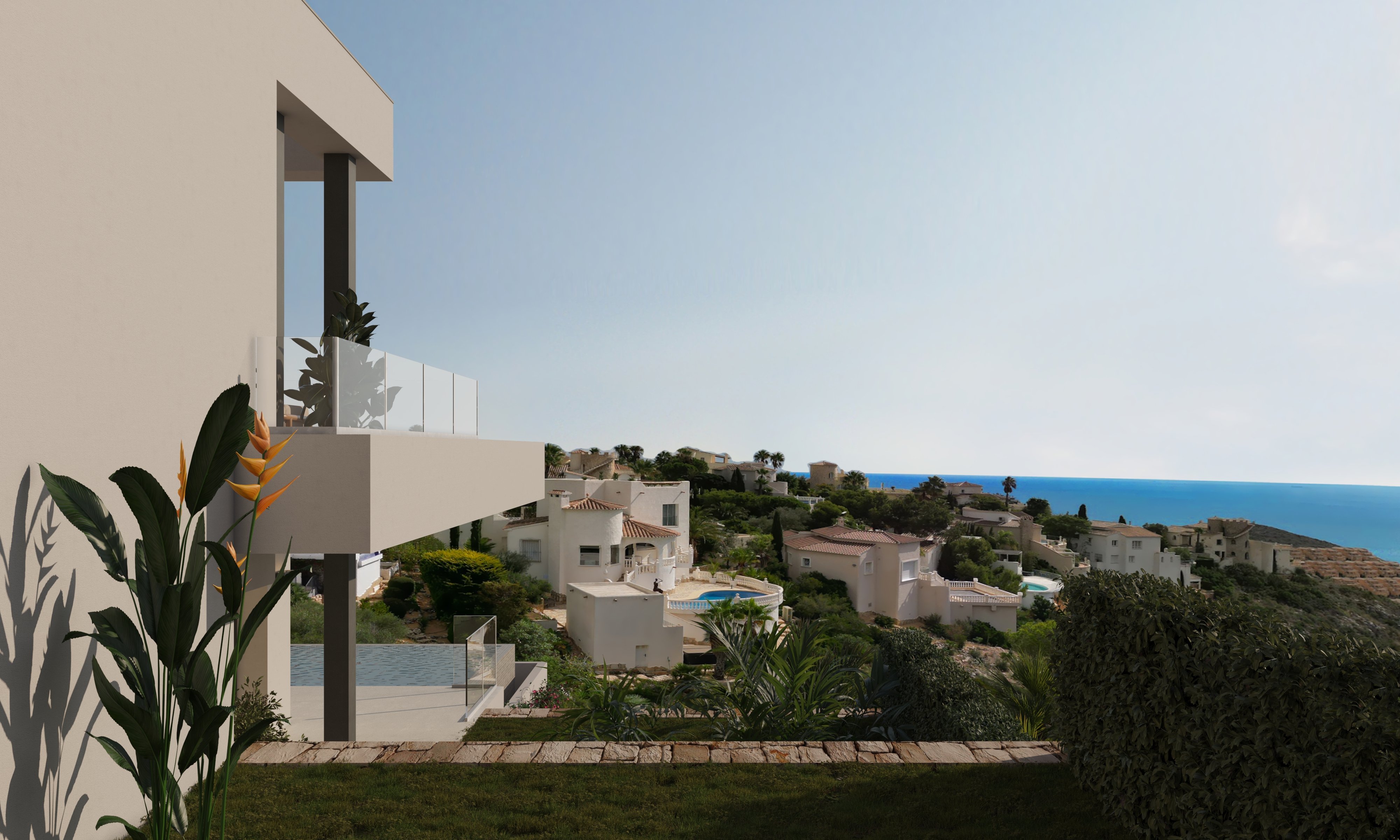 Garden in villa for sale in Cumbre del Sol