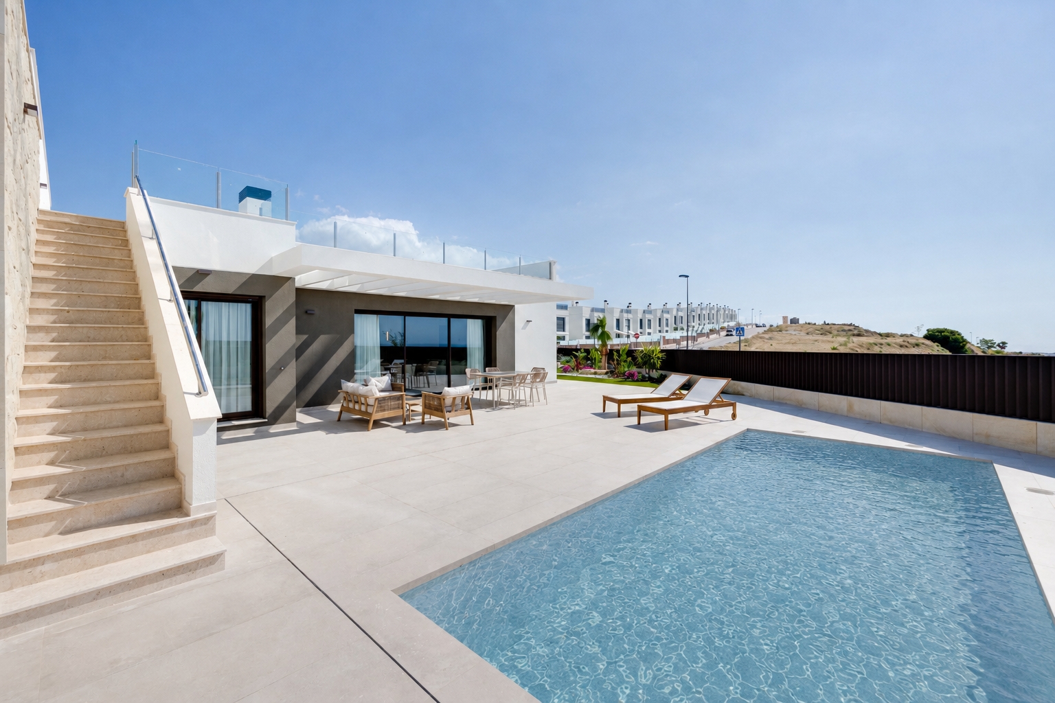 Pool area in terraced for sale in Mutxamel