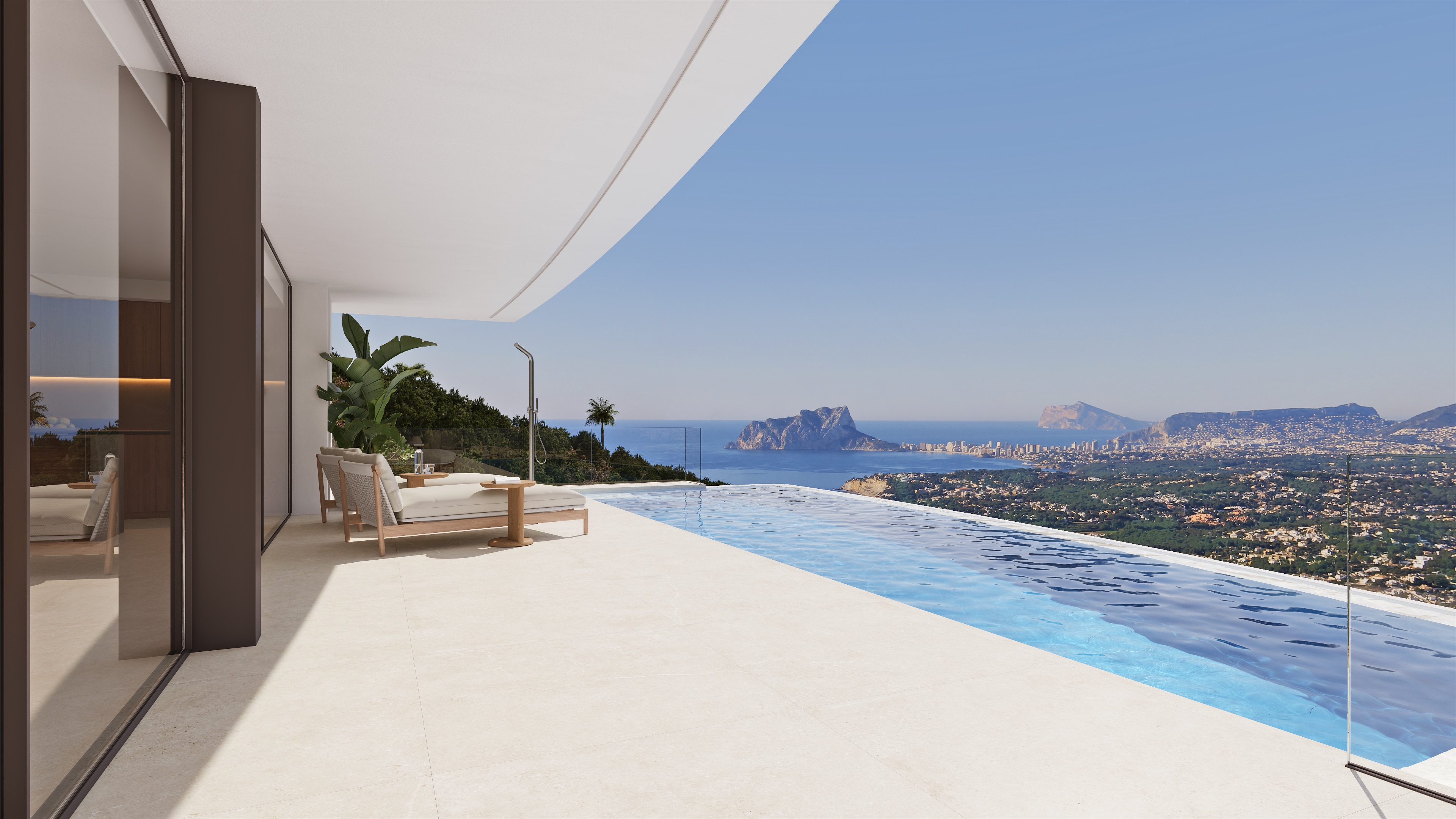 Master bedroom in villa for sale in Cumbre del Sol