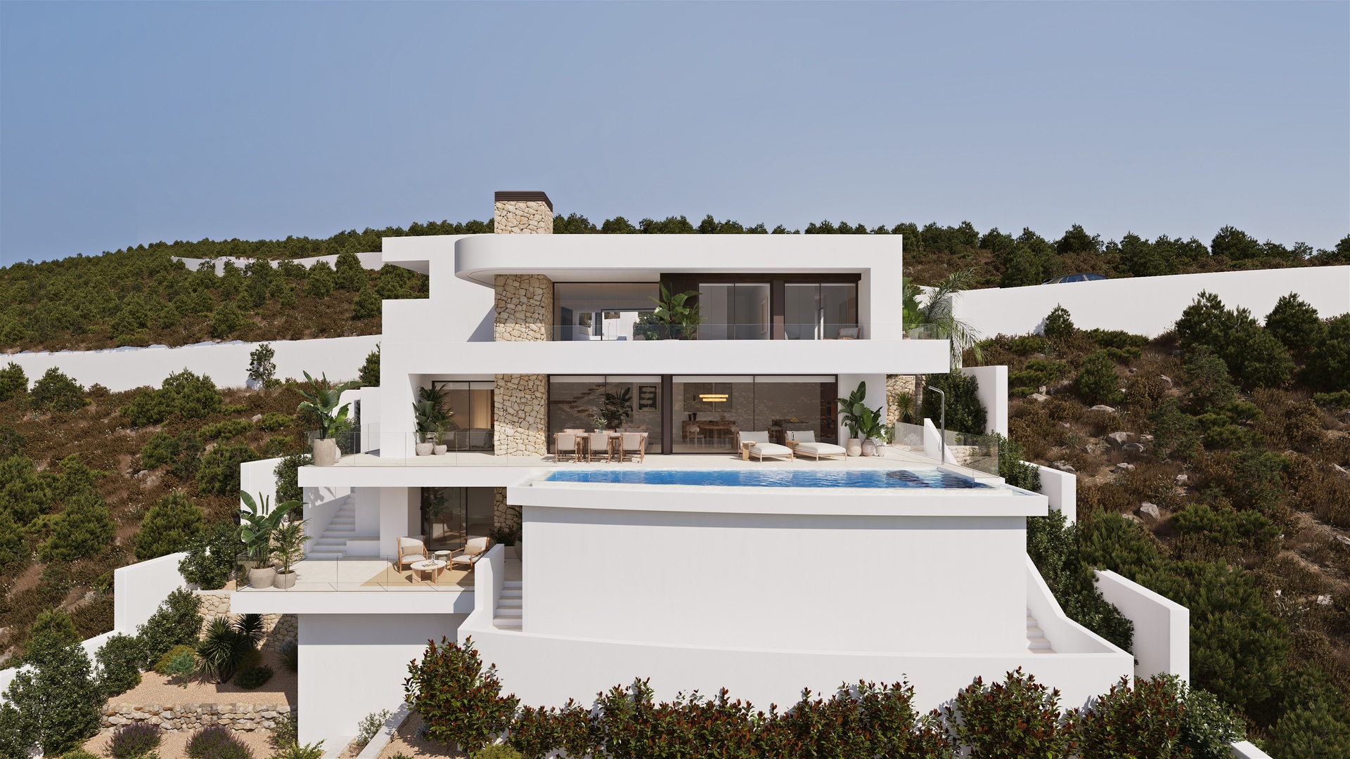 Garden in villa for sale in Cumbre del Sol
