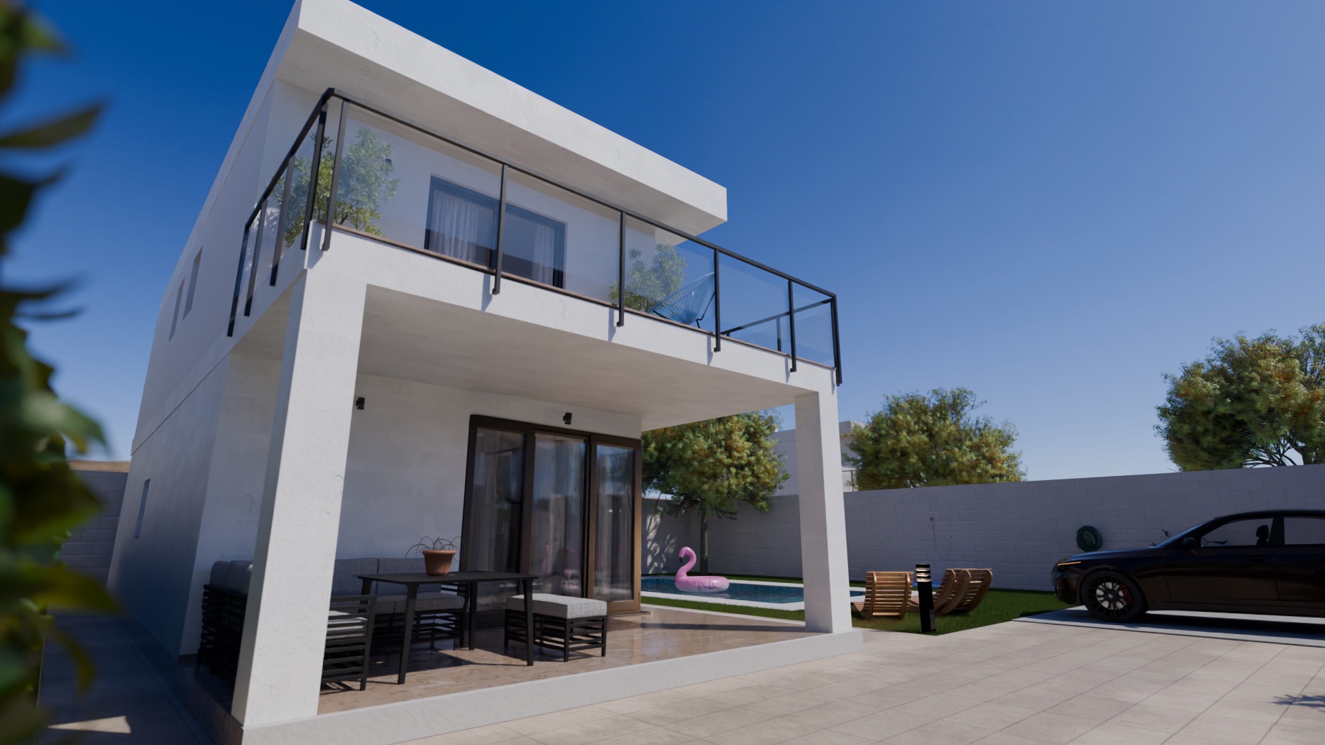 Master bedroom in villa for sale in Gran Alacant