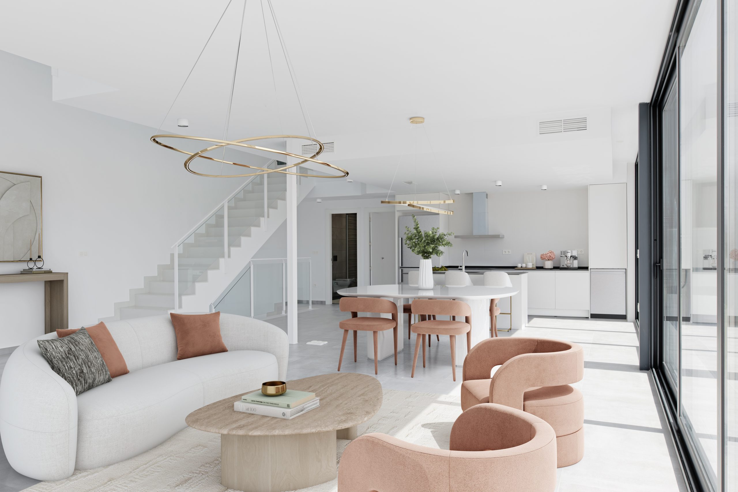 Living room in villa for sale in Gran Alacant