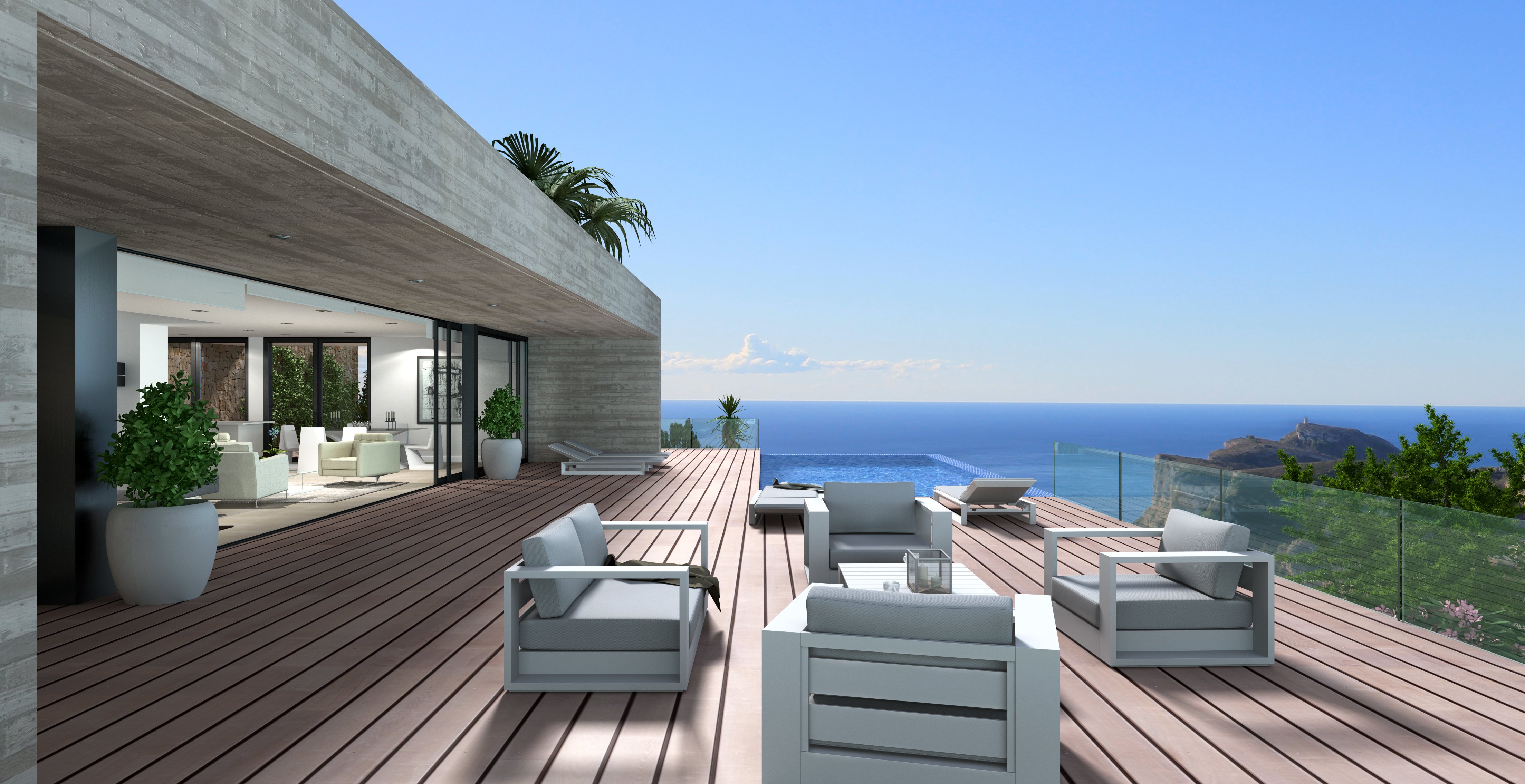 Garden in villa for sale in Cumbre del Sol