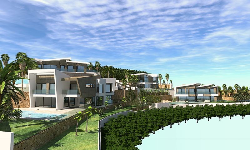 Master bedroom in villa for sale in Calpe