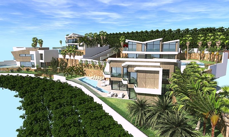Terrace in villa for sale in Calpe