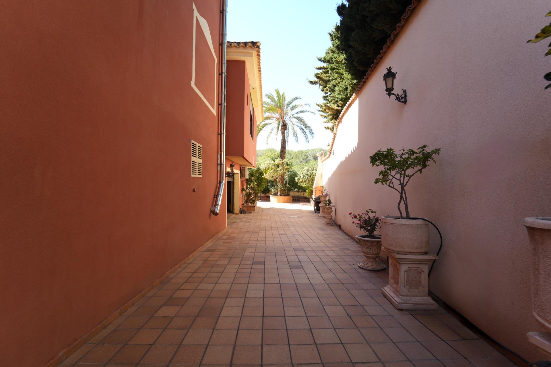 Garden in villa for sale in Orihuela Costa