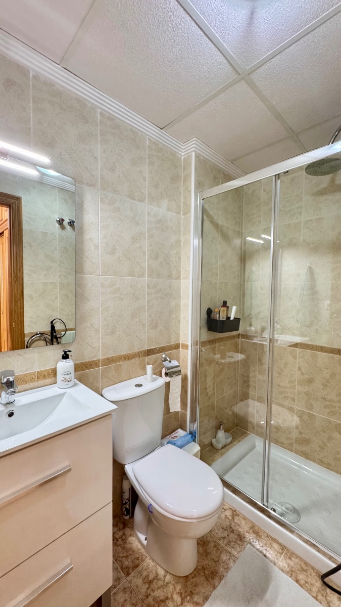 Bathroom in apartment for sale in Orihuela Costa