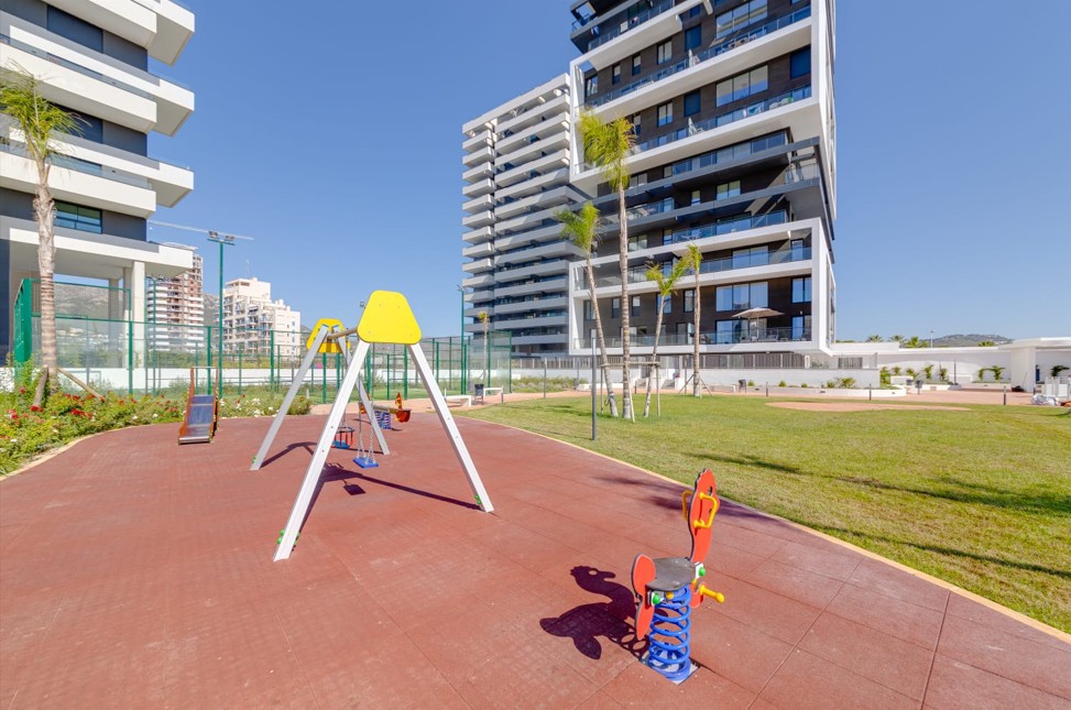Pool area in apartment for sale in Calpe