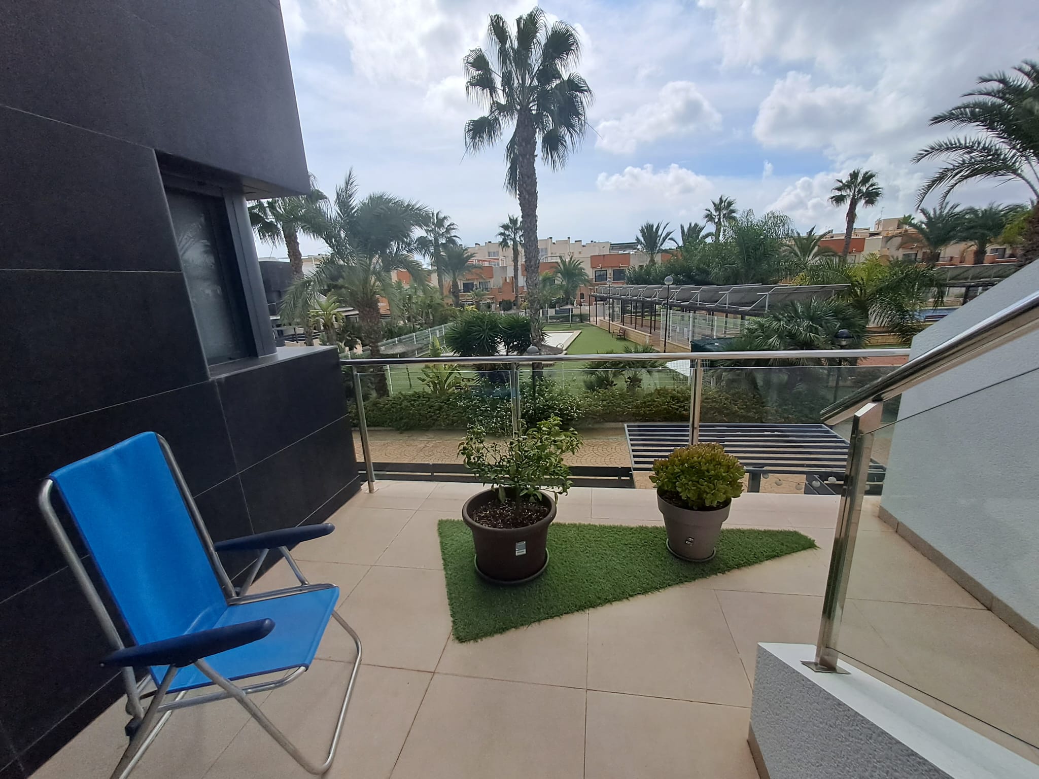 Pool area in terraced for sale in Orihuela Costa