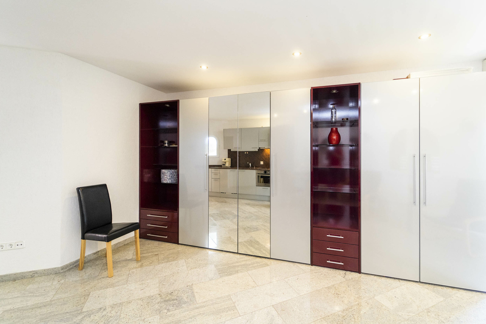 Pool area in villa for sale in Calpe