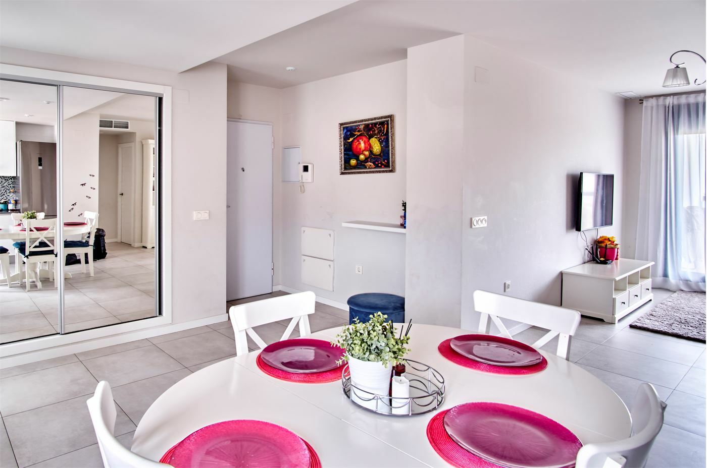 Pool area in apartment for sale in Mil Palmeras