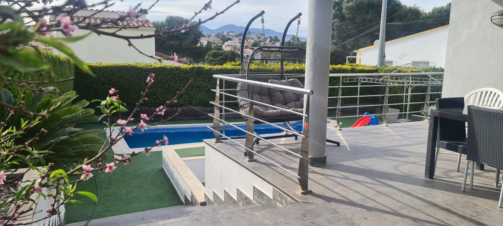Master bedroom in villa for sale in Calpe