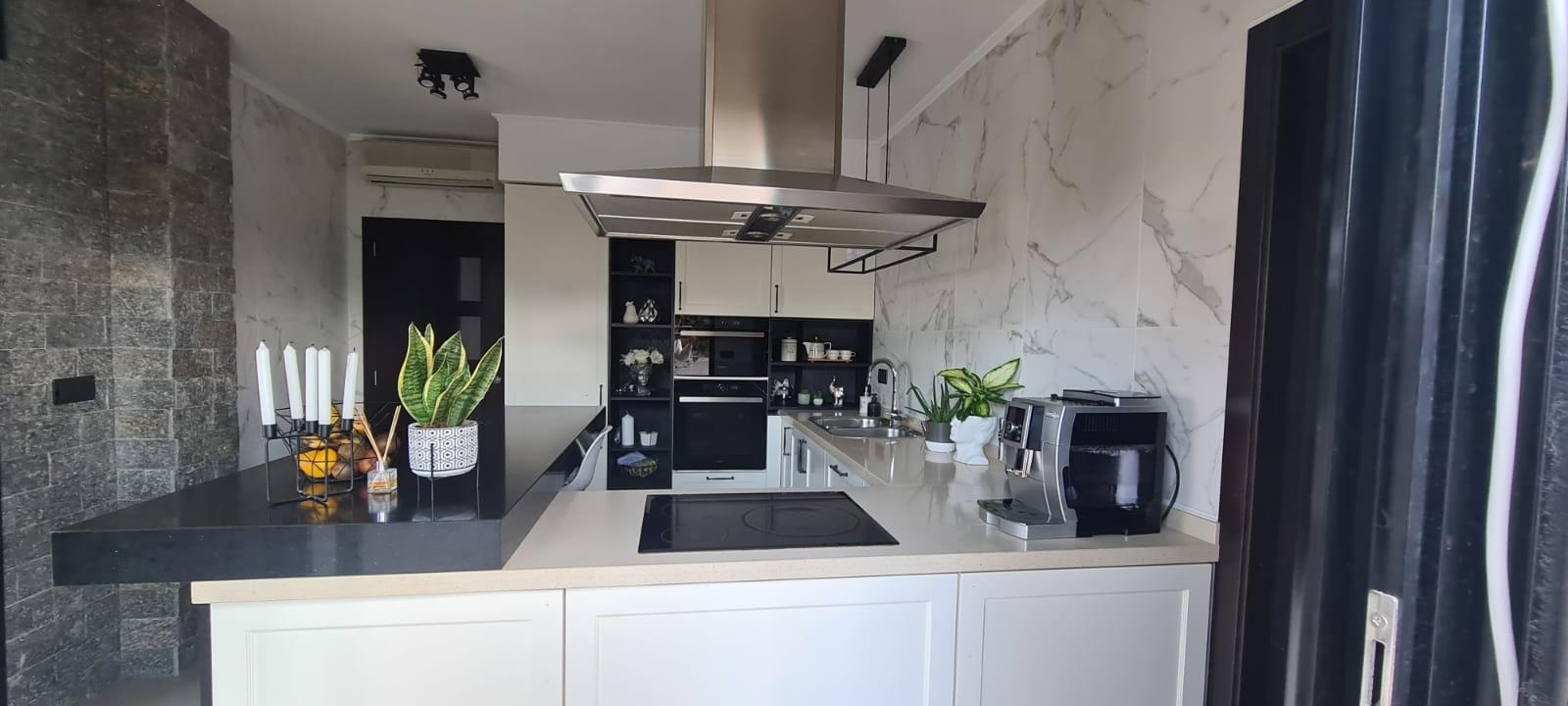 Pool area in villa for sale in Calpe