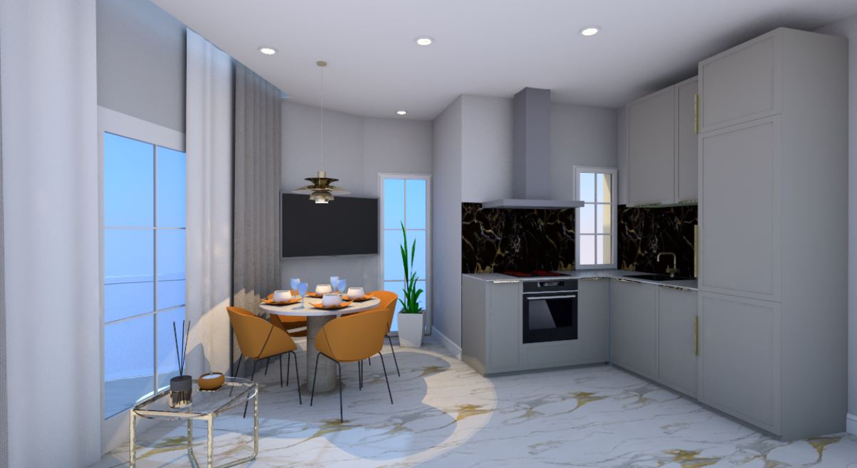 Modern one-bedroom apartment with designer renovation in Torrevieja