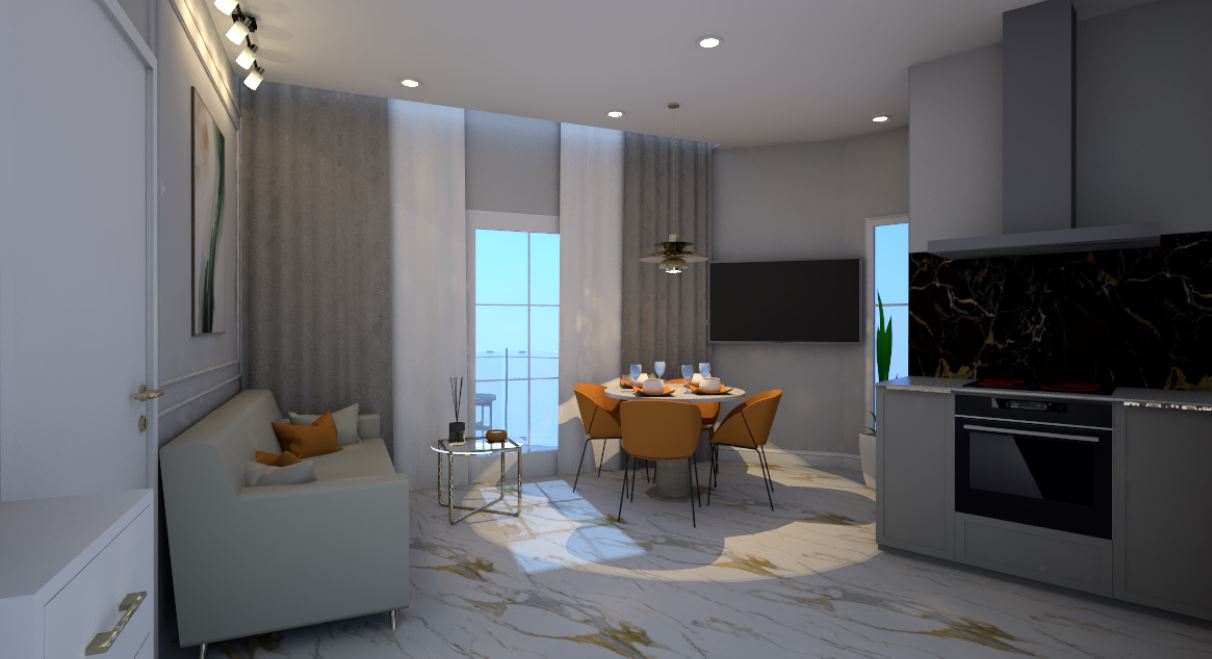 Modern one-bedroom apartment with designer renovation in Torrevieja