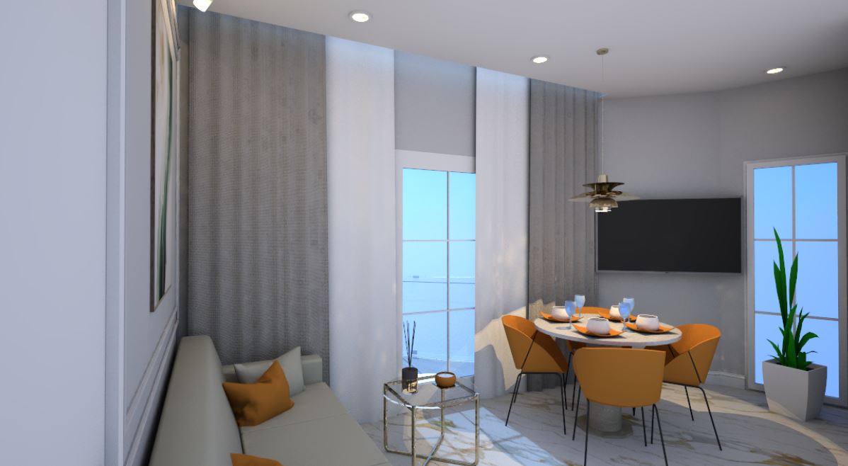 Modern one-bedroom apartment with designer renovation in Torrevieja