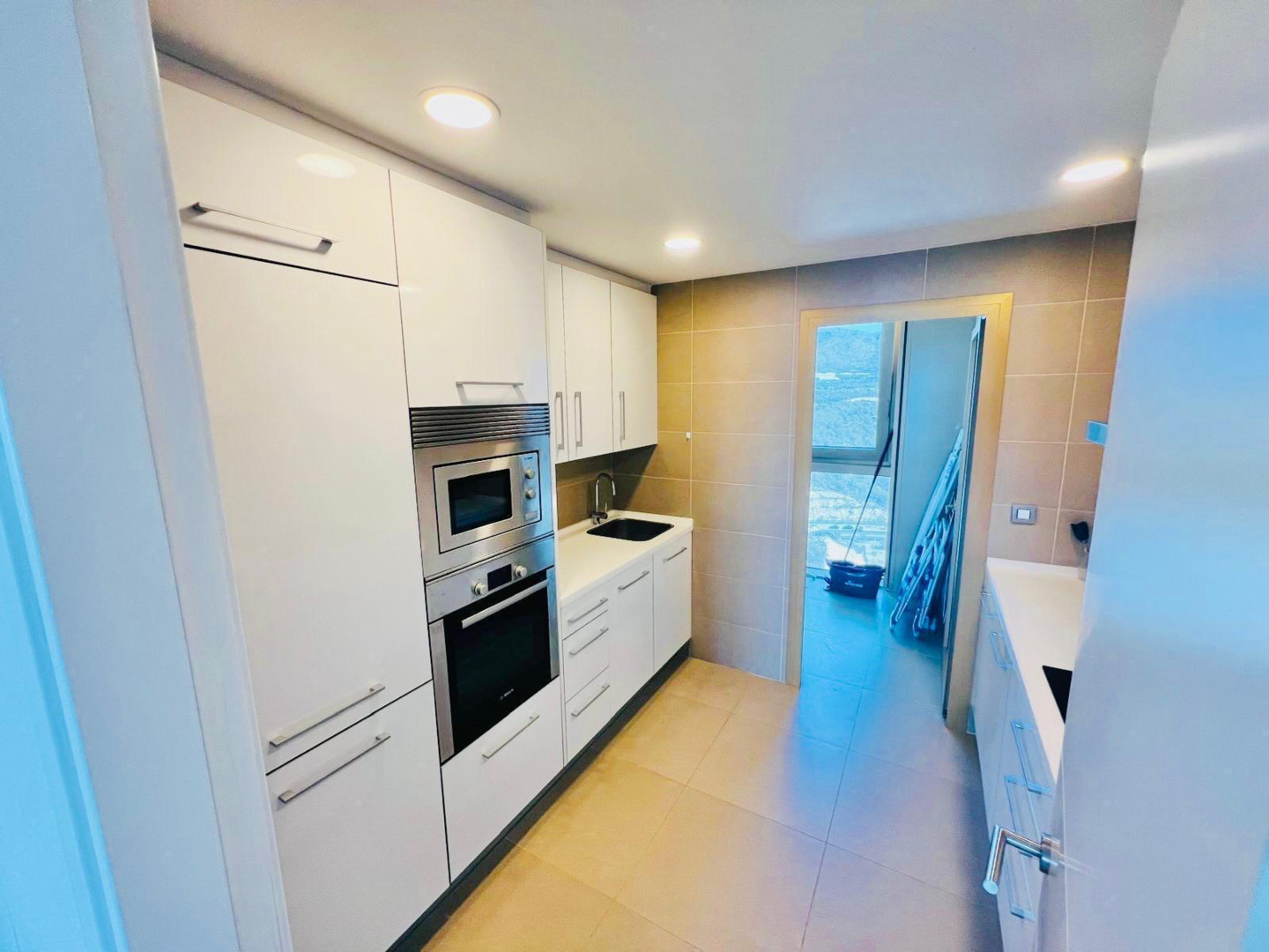 Pool area in apartment for sale in Benidorm