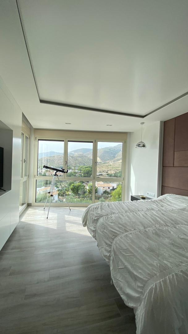 Pool area in villa for sale in El Campello