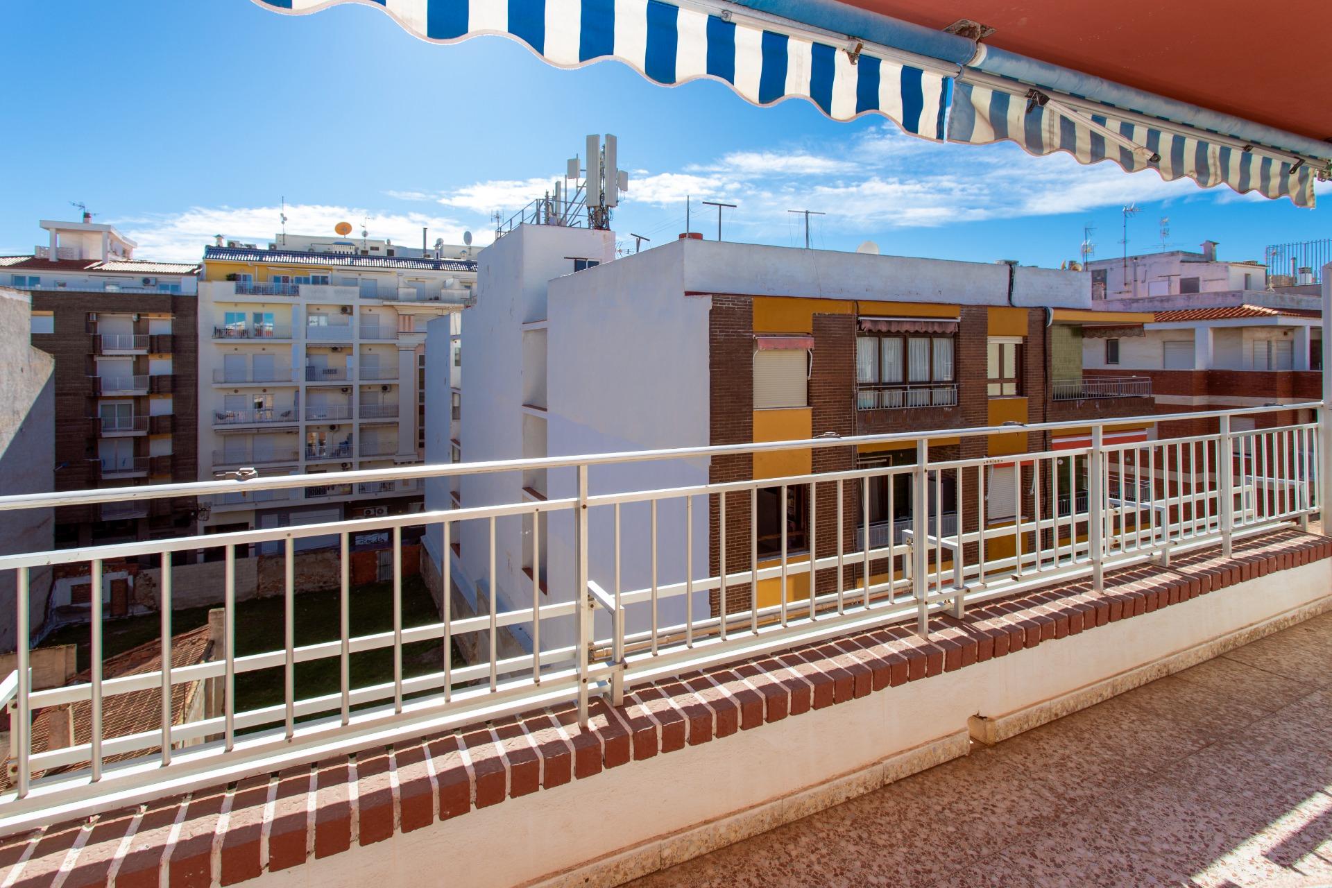 Terrace in penthouse for sale in Torrevieja