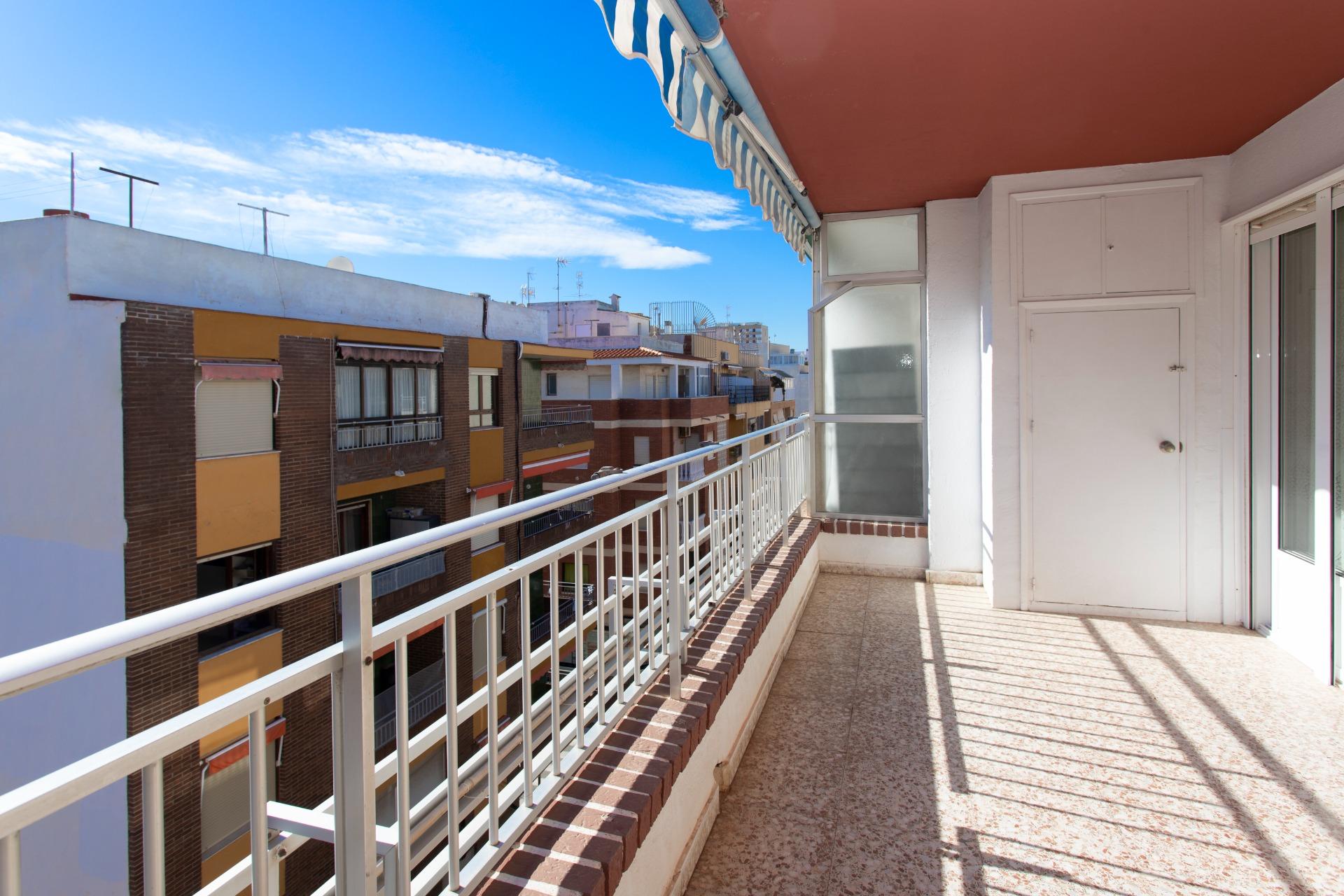Pool area in penthouse for sale in Torrevieja