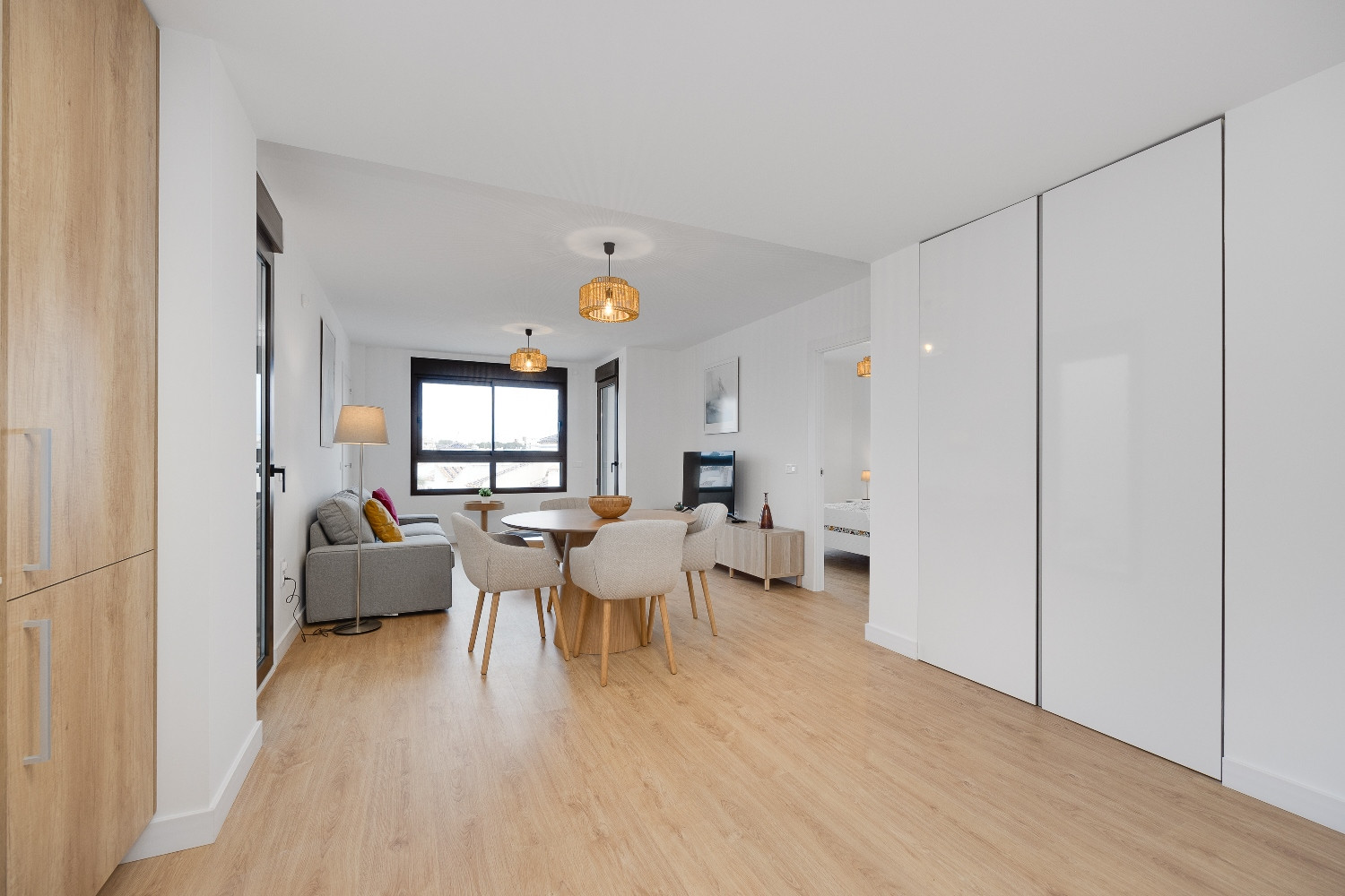 Living room in penthouse for sale in Villamartin