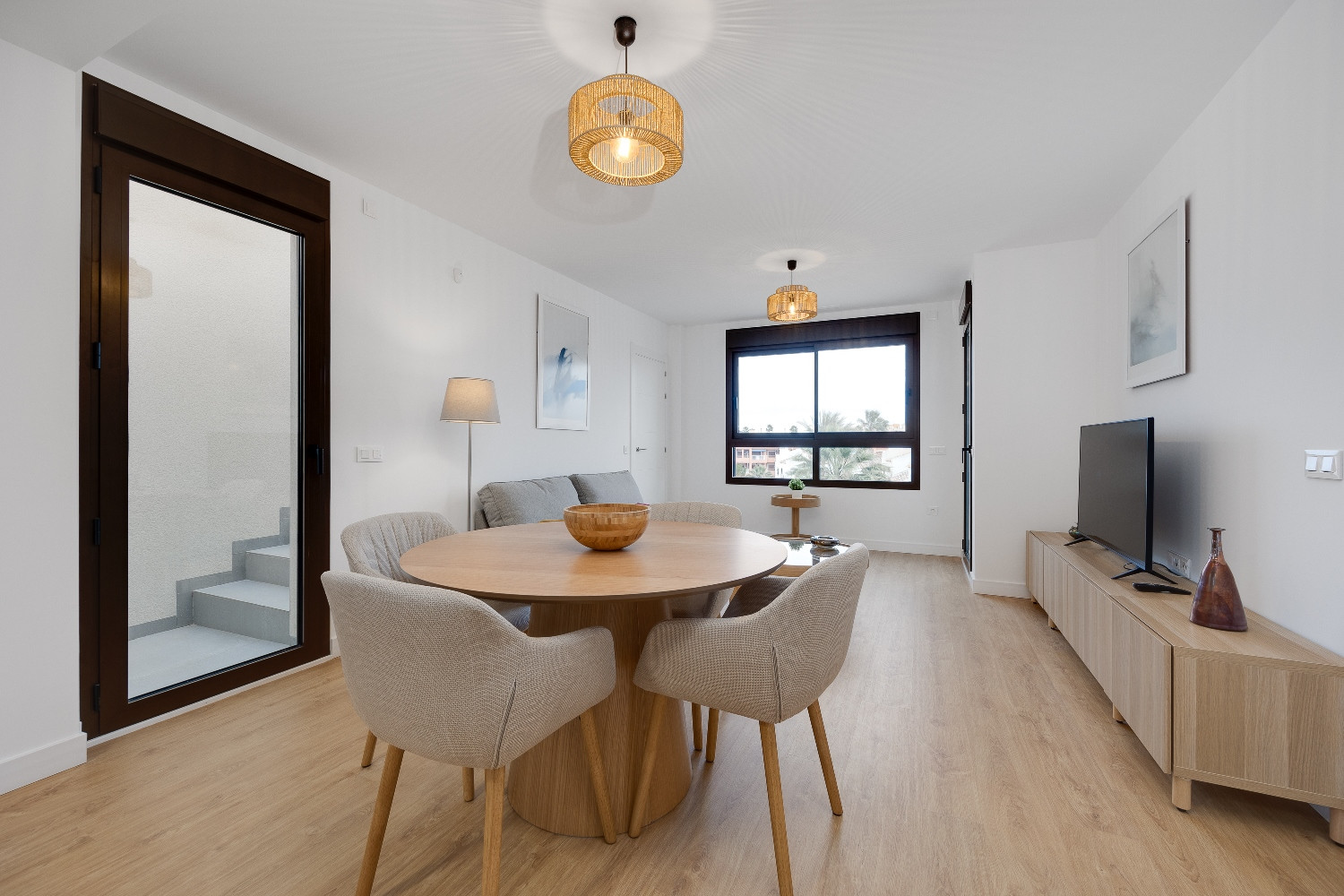 Pool area in penthouse for sale in Villamartin