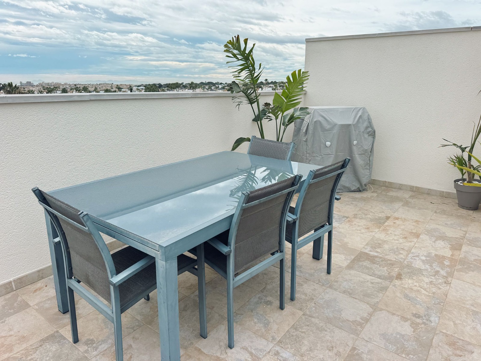 Living room in penthouse for sale in Orihuela Costa