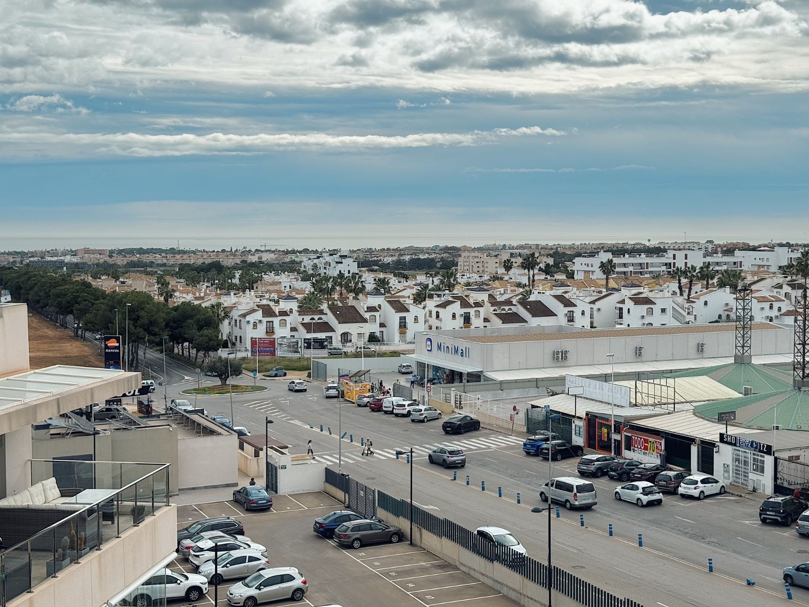 Terrace in penthouse for sale in Orihuela Costa