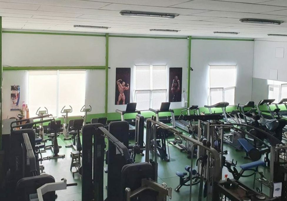 A large commercial space for sale, which previously housed a fitness center