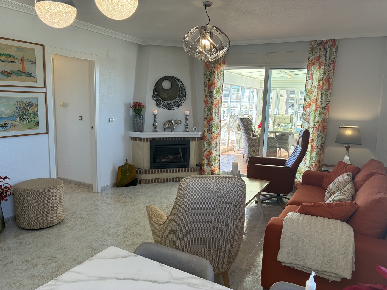 Living room in apartment for sale in Orihuela Costa